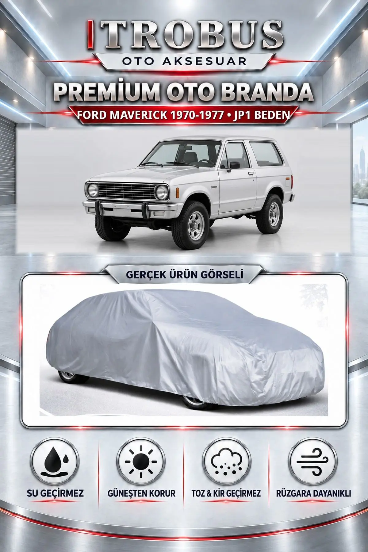 Ford Maverick 1970-1977 Uyumlu Premium Oto Branda – JP1 Beden