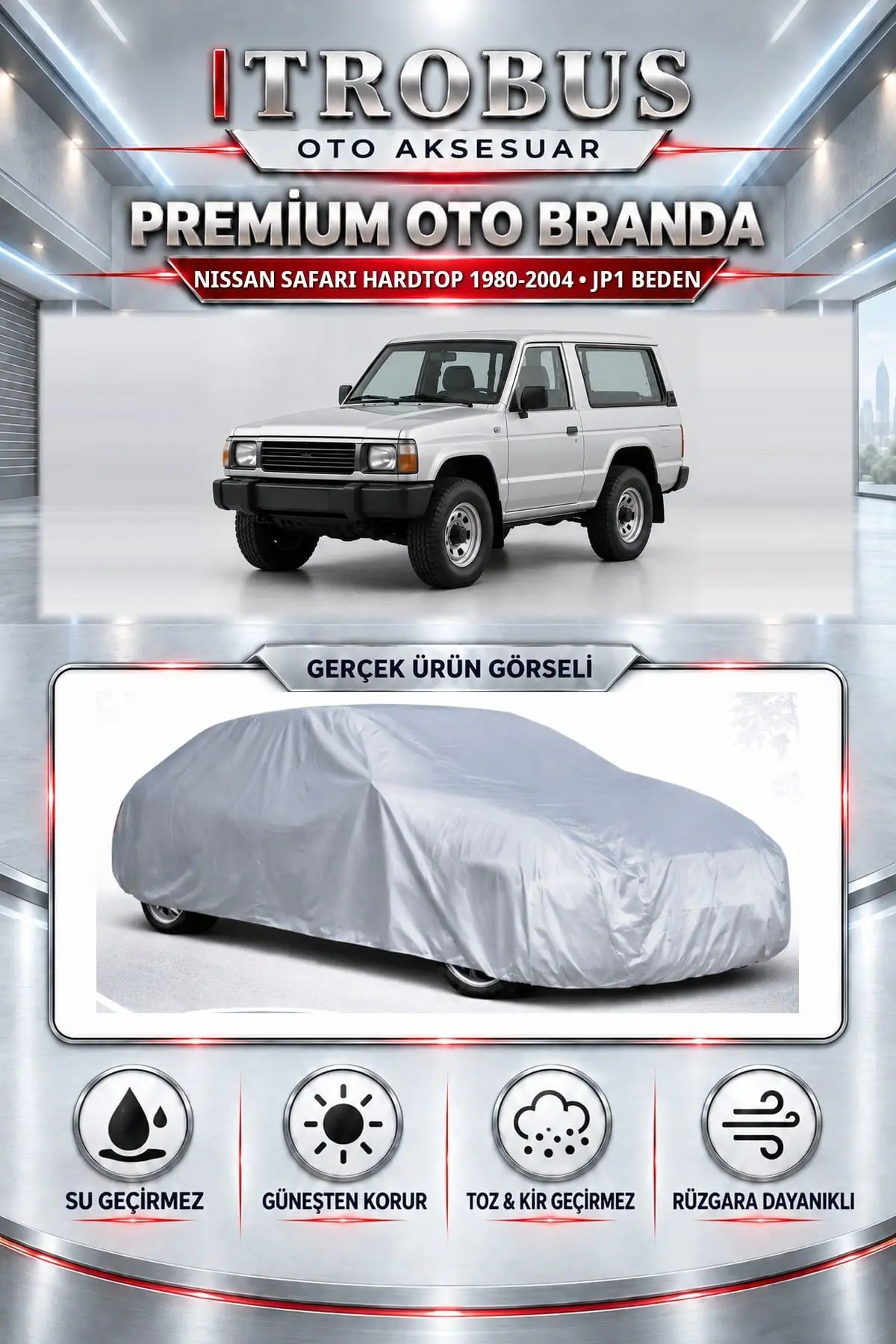 Nissan Safari hardtop 1980-2004 Uyumlu Premium Oto Branda – JP1 Beden