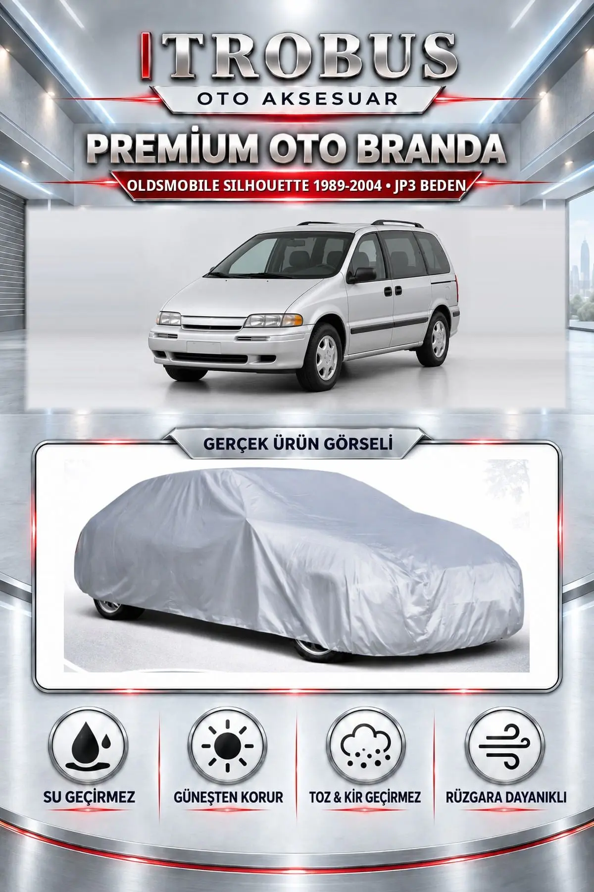 Oldsmobile Silhouette 1989-2004 Uyumlu Premium Oto Branda – JP3 Beden