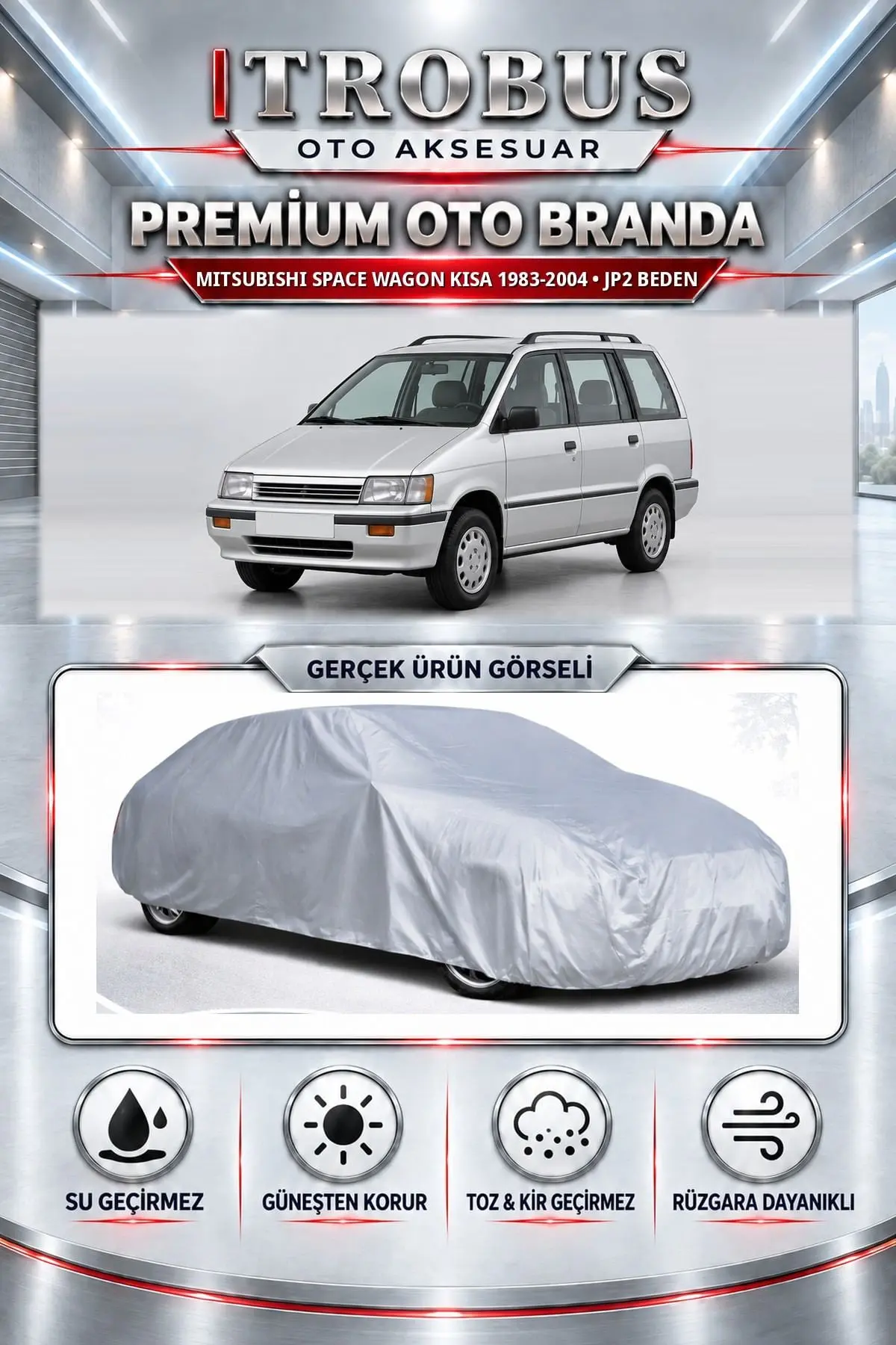 Mitsubishi Space Wagon uzun 1983-2004 Uyumlu Premium Oto Branda – JP2 Beden