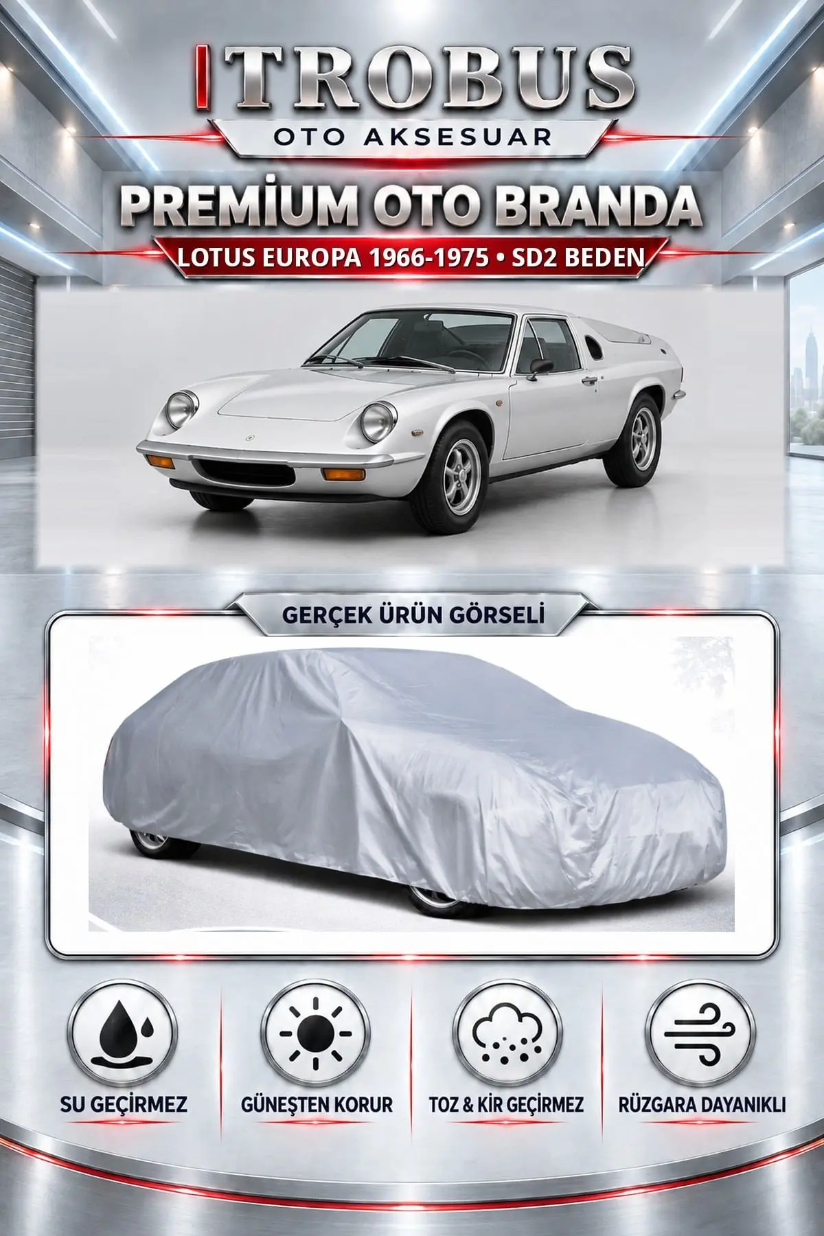 Lotus Europa 1966-1975 Uyumlu Premium Oto Branda – SD2 Beden