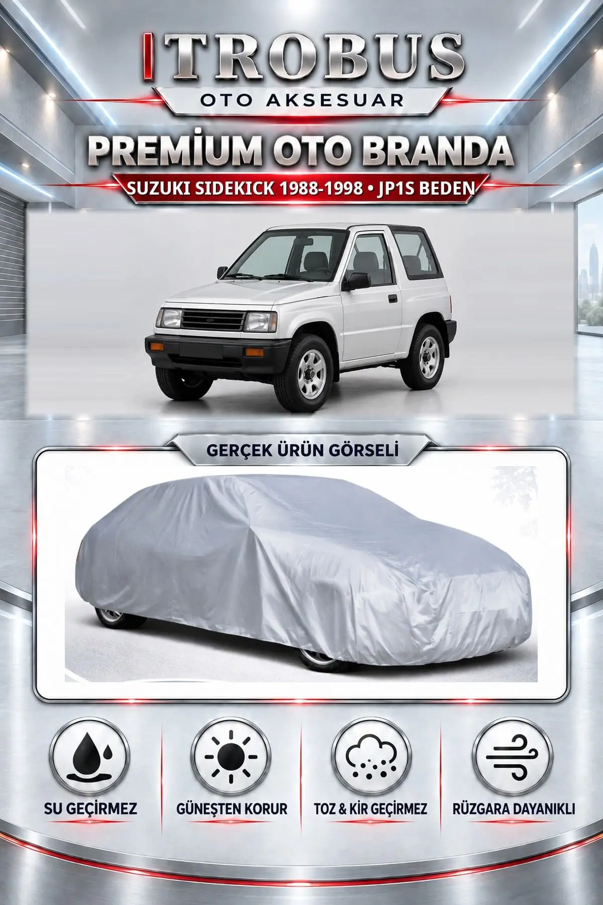 Suzuki Sidekick 1988-1998 Uyumlu Premium Oto Branda – JP1S Beden