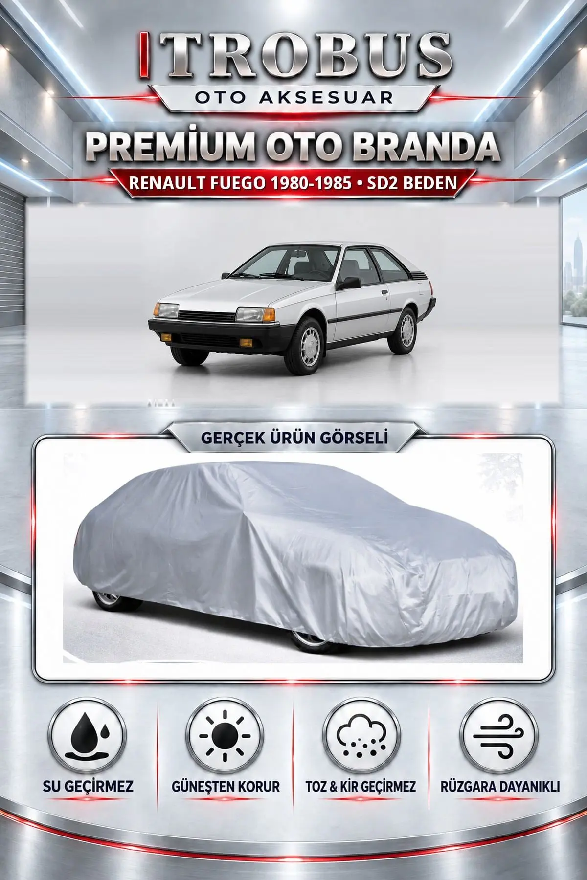 Renault Fuego 1980-1985 Uyumlu Premium Oto Branda – SD2 Beden