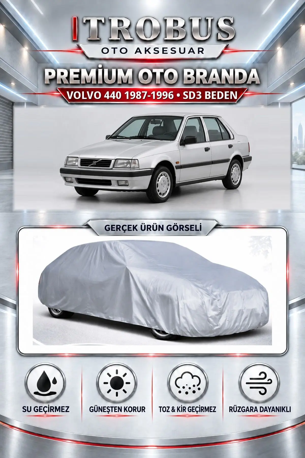 Volvo 440 1987-1996 Uyumlu Premium Oto Branda – SD3 Beden
