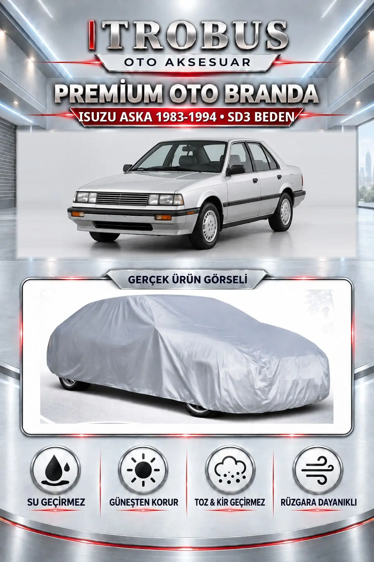 Isuzu Aska 1983-1994 Uyumlu Premium Oto Branda – SD3 Beden