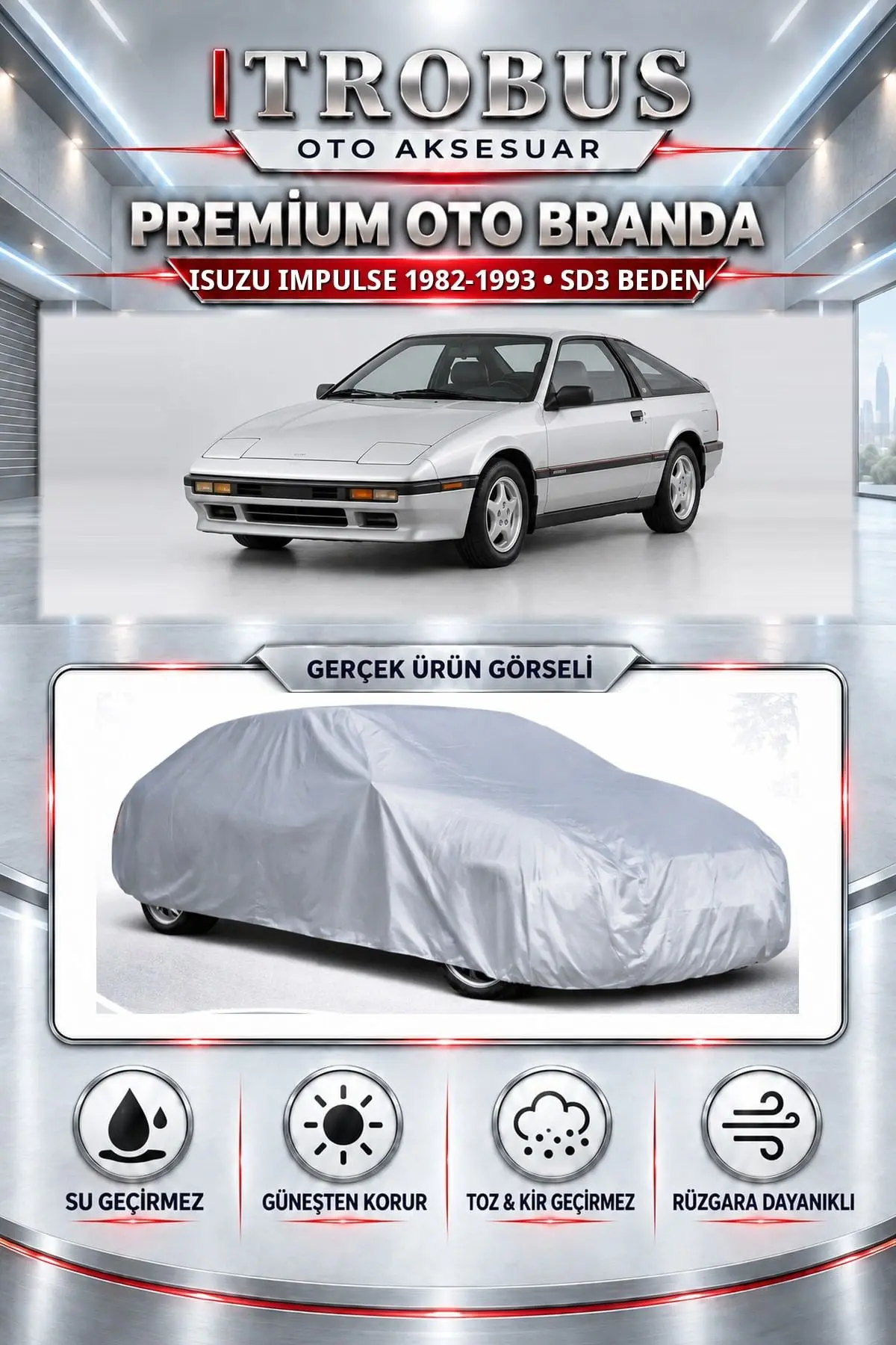 Isuzu Impulse 1982-1993 Uyumlu Premium Oto Branda – SD3 Beden