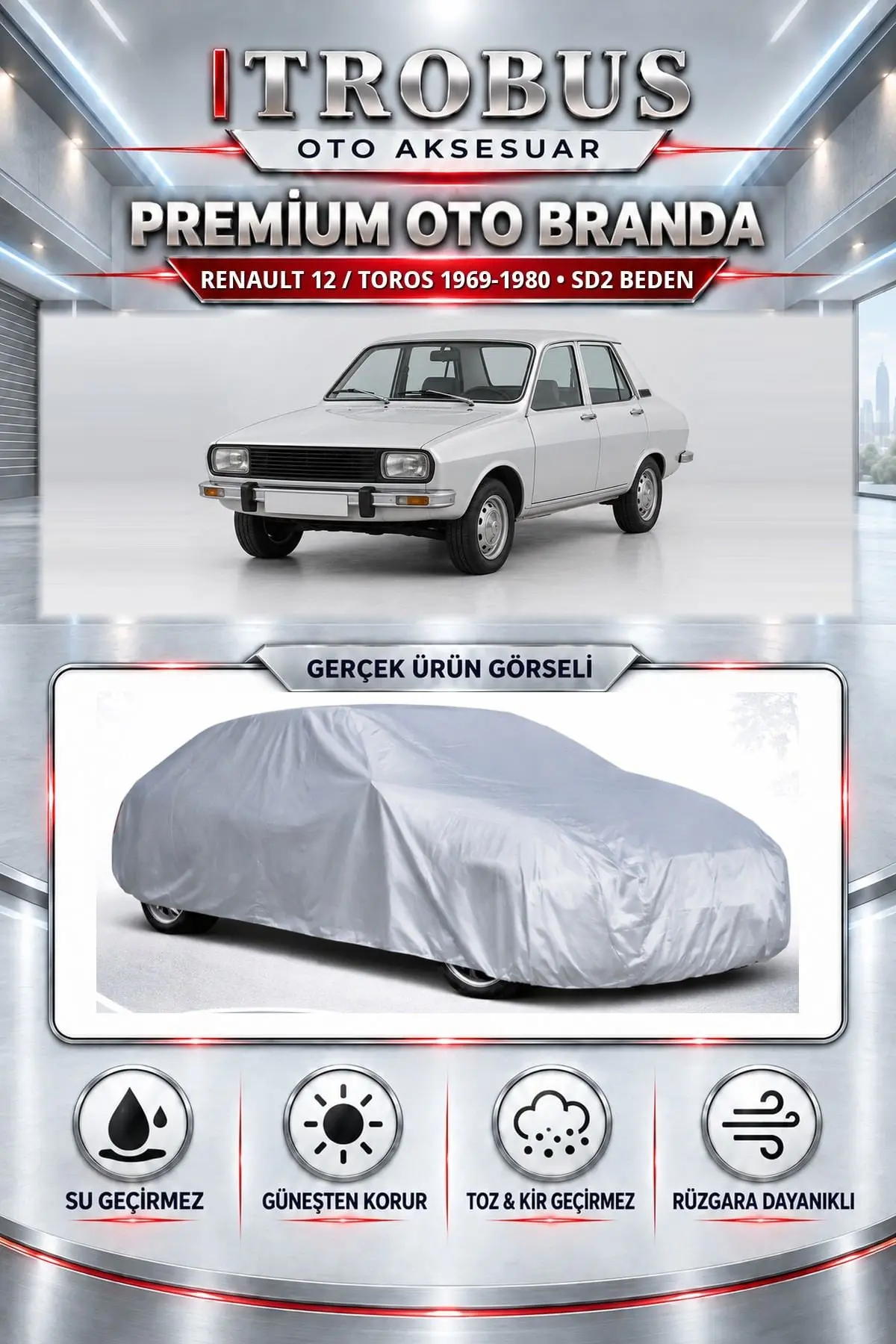 Renault 12 / Toros 1969-1980 Uyumlu Premium Oto Branda – SD2 Beden