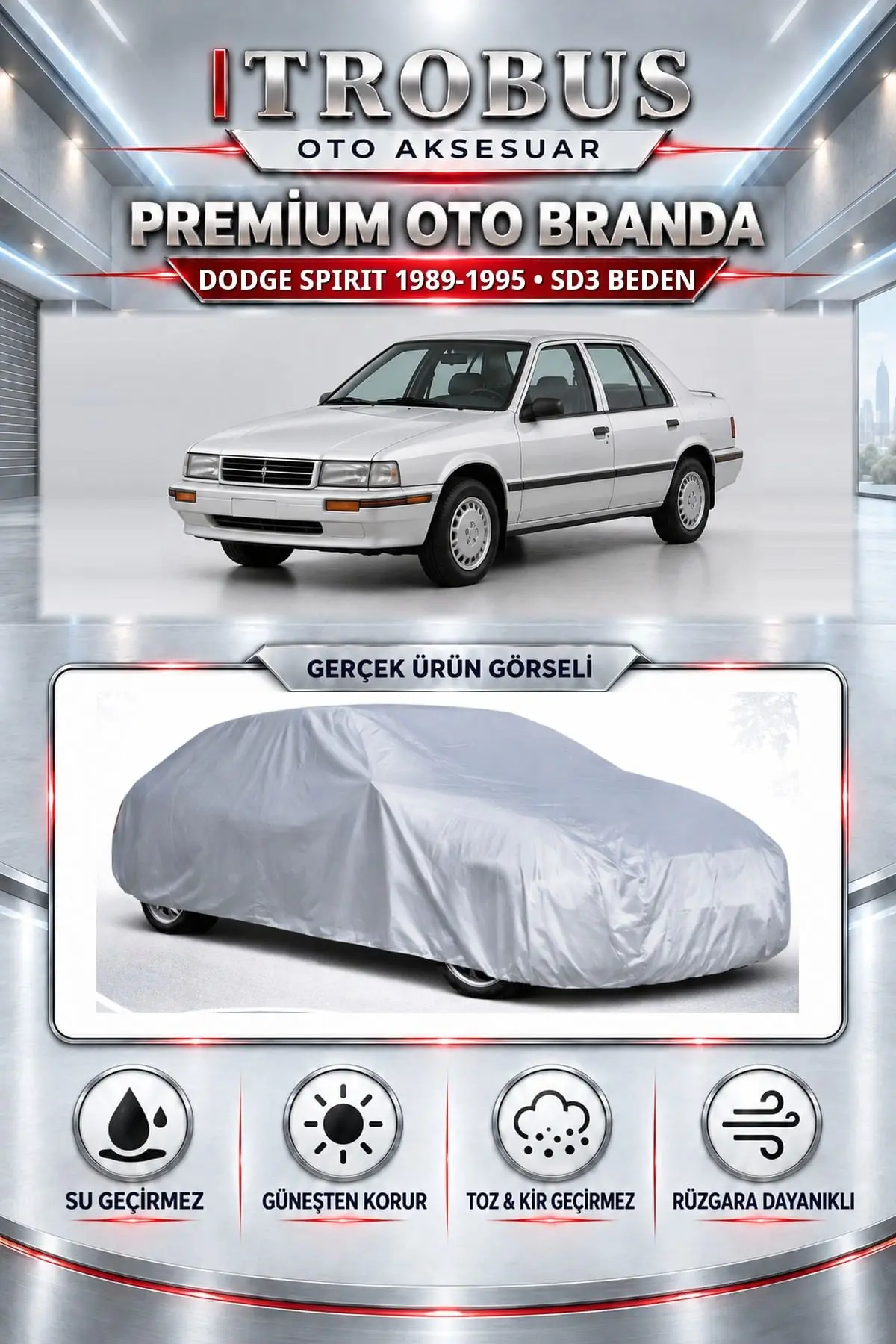 Dodge Spirit 1989-1995 Uyumlu Premium Oto Branda – SD3 Beden
