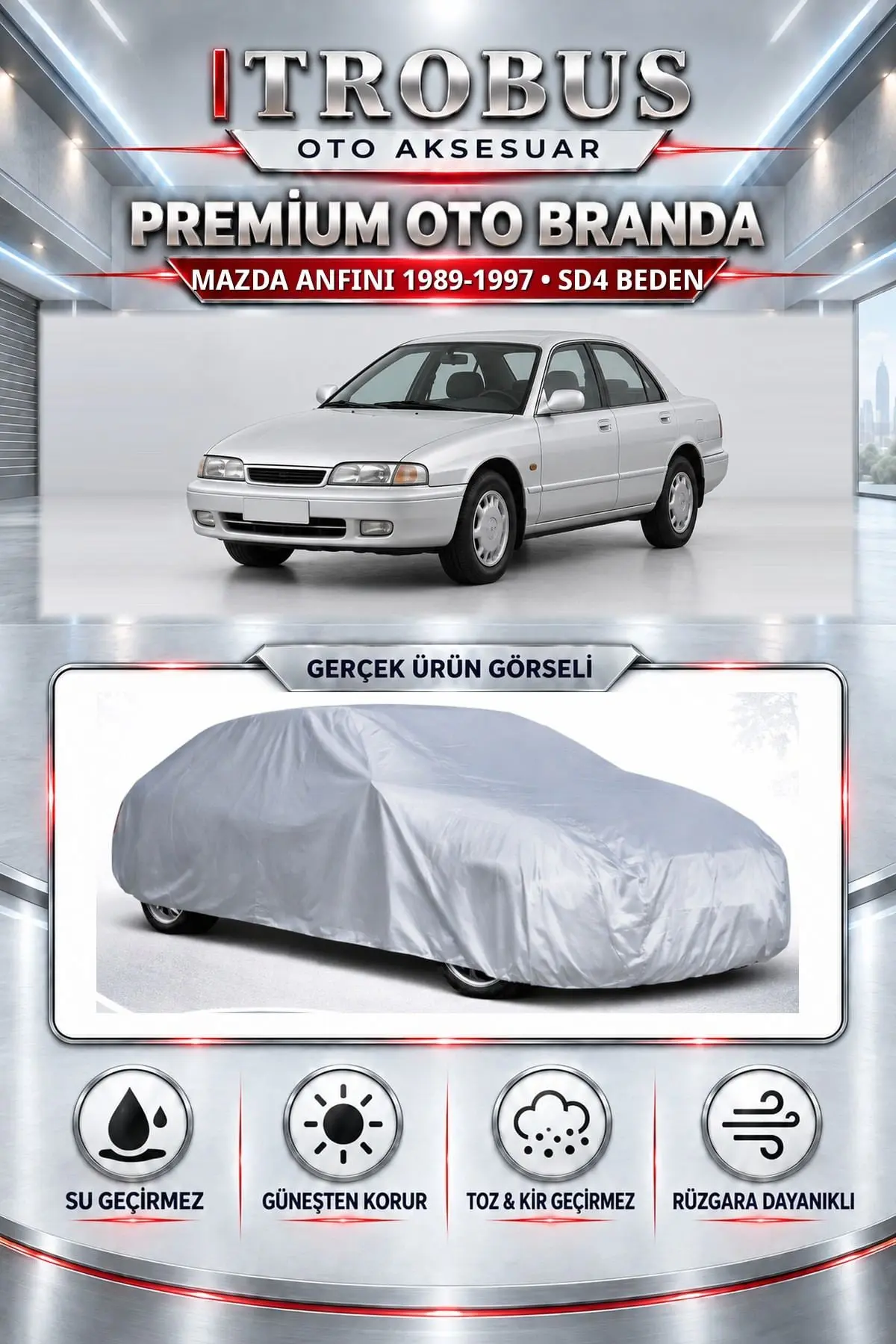 Mazda Anfini 1989-1997 Uyumlu Premium Oto Branda – SD4 Beden