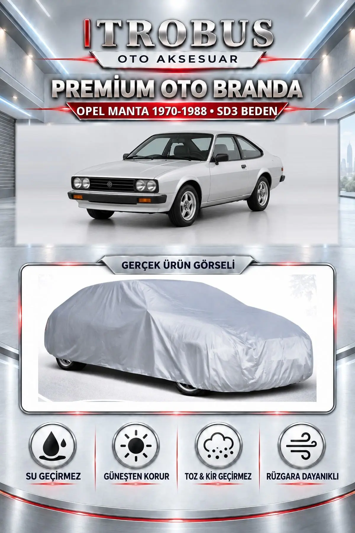 Opel Manta 1970-1988 Uyumlu Premium Oto Branda – SD3 Beden