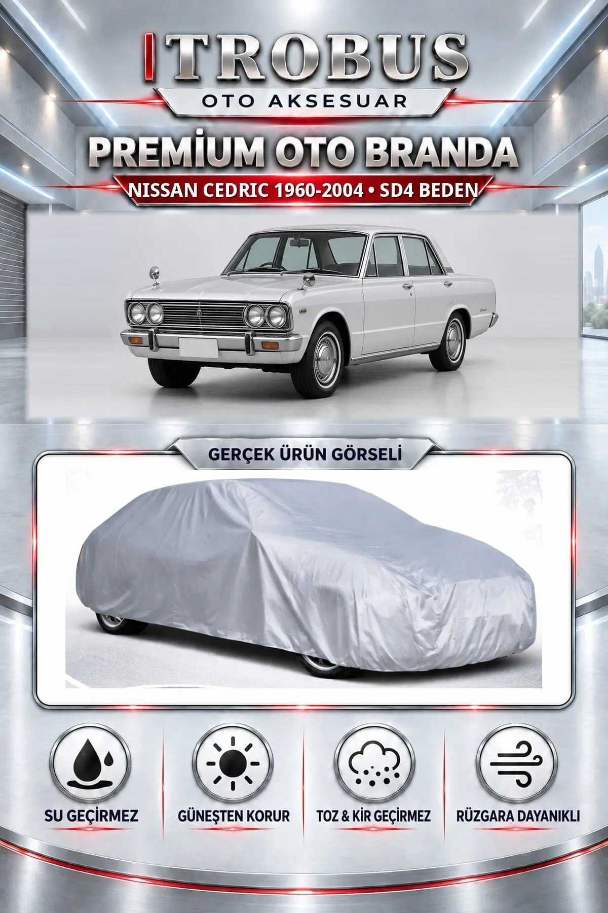 Nissan Cedric 1960-2004 Uyumlu Premium Oto Branda – SD4 Beden