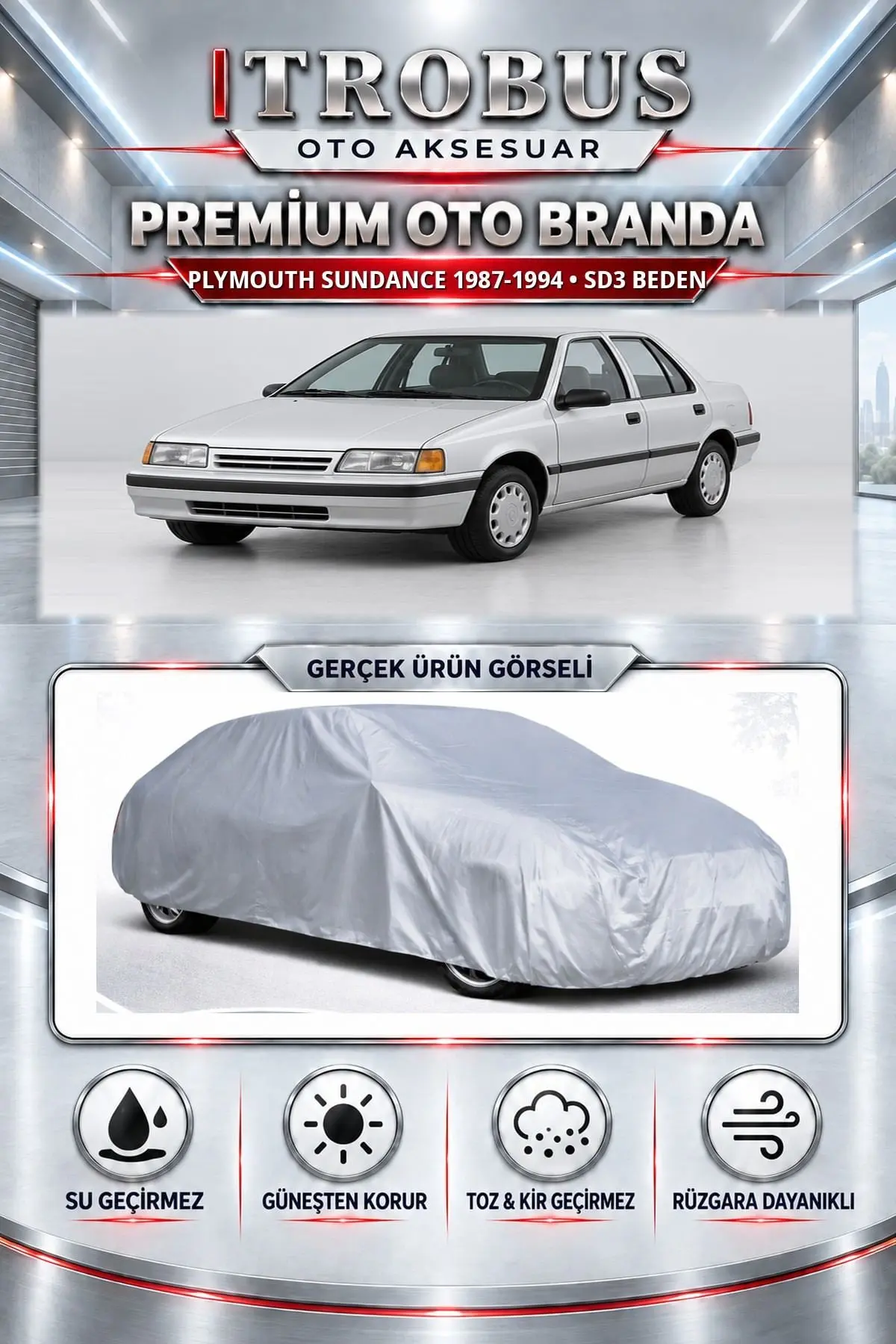 Plymouth Sundance 1987-1994 Uyumlu Premium Oto Branda – SD3 Beden