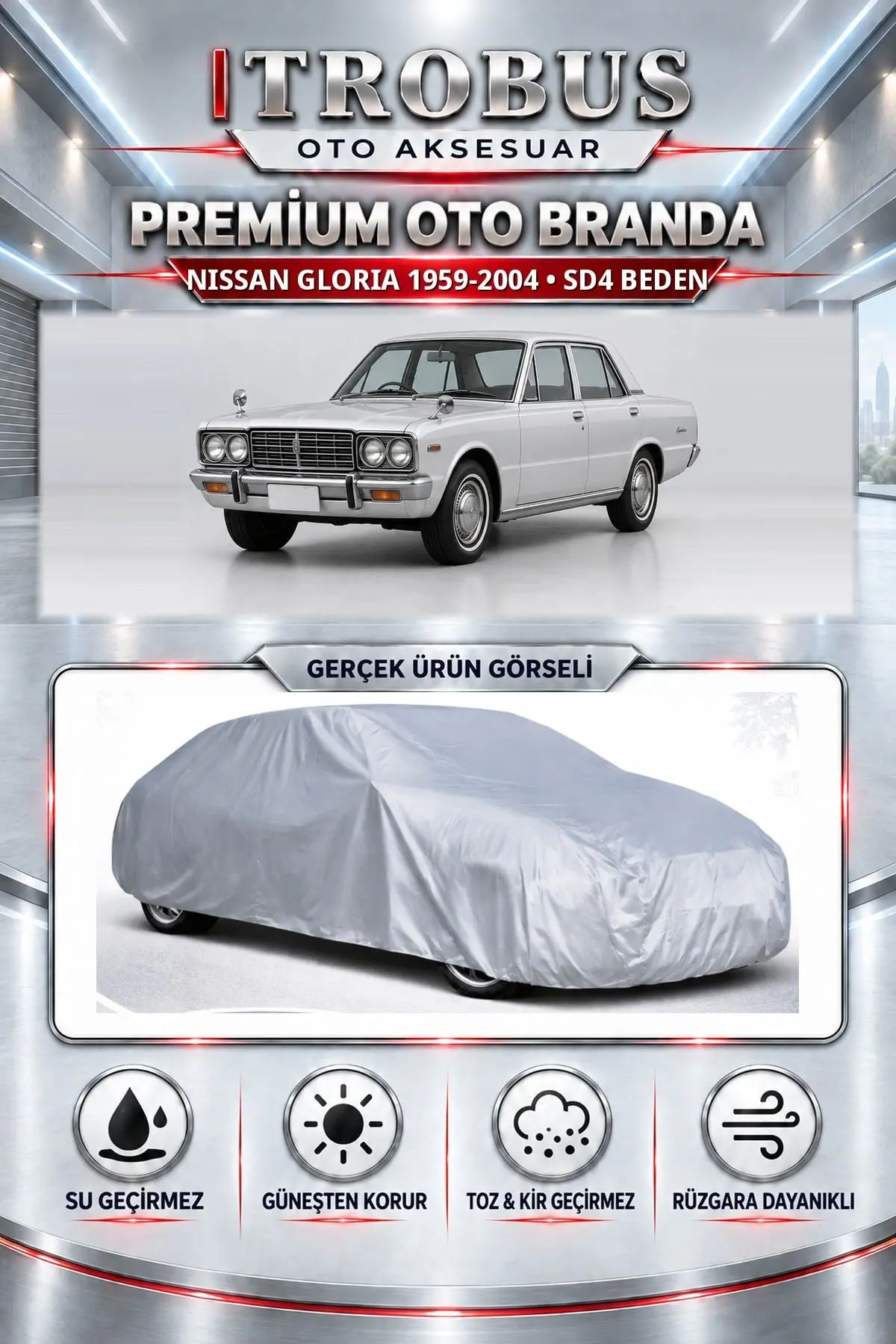 Nissan Gloria 1959-2004 Uyumlu Premium Oto Branda – SD4 Beden