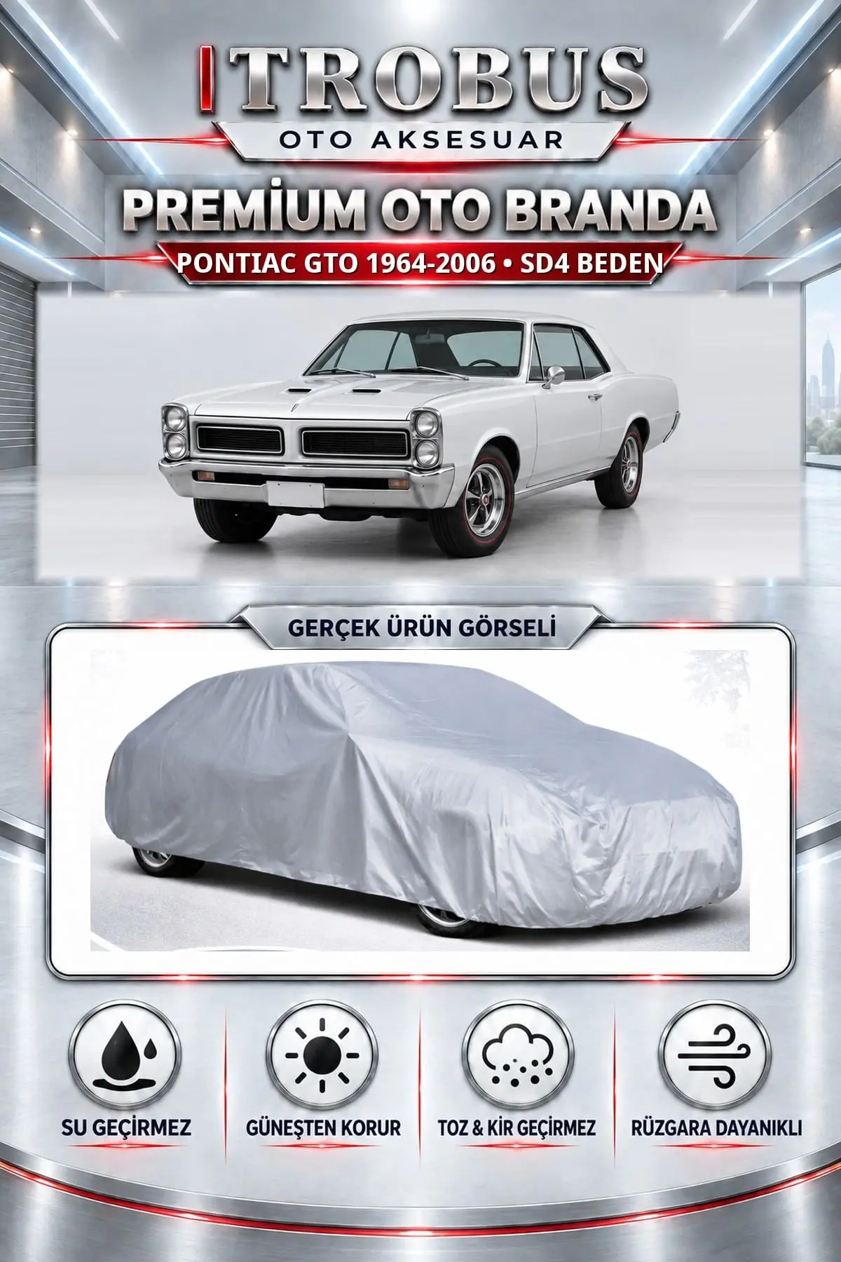 Pontiac GTO 1964-2006 Uyumlu Premium Oto Branda – SD4 Beden
