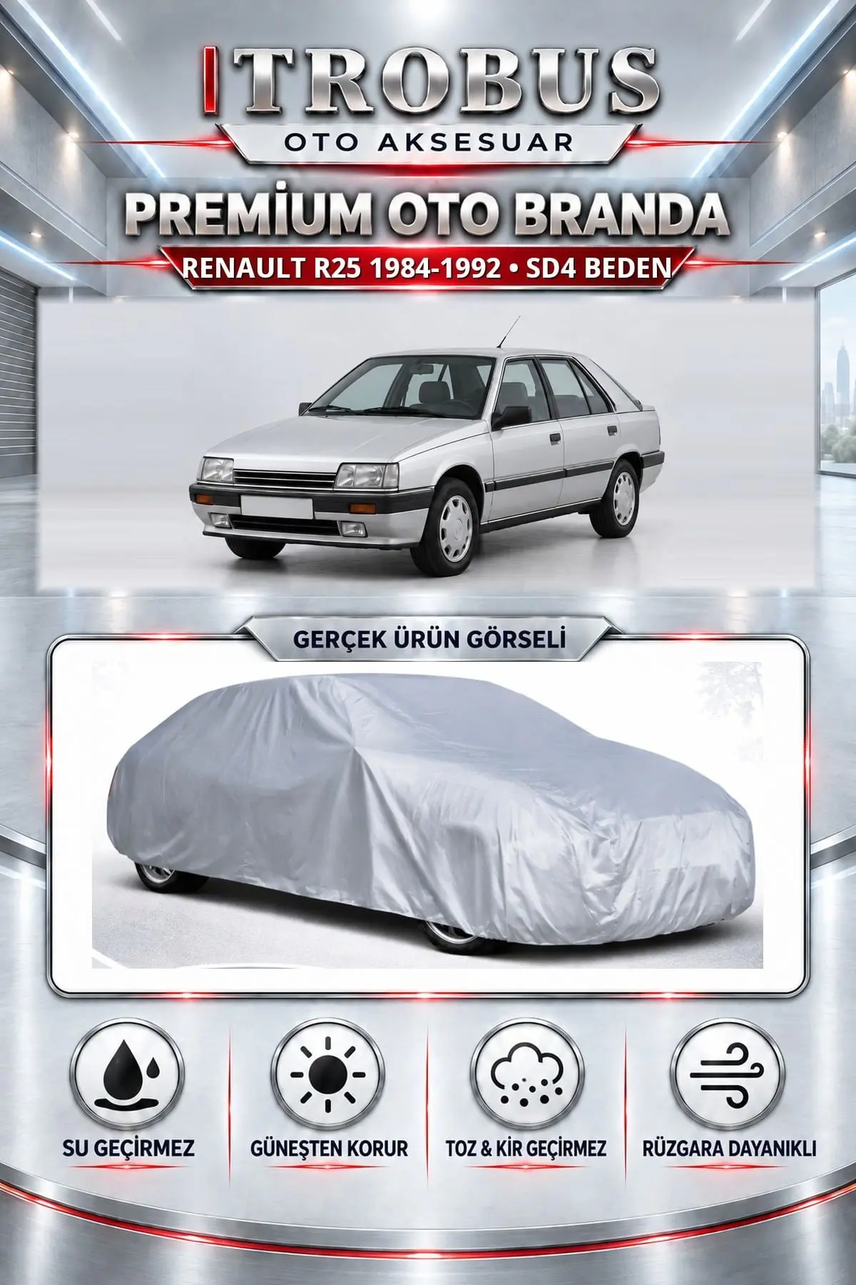 Renault R25 1984-1992 Uyumlu Premium Oto Branda – SD4 Beden