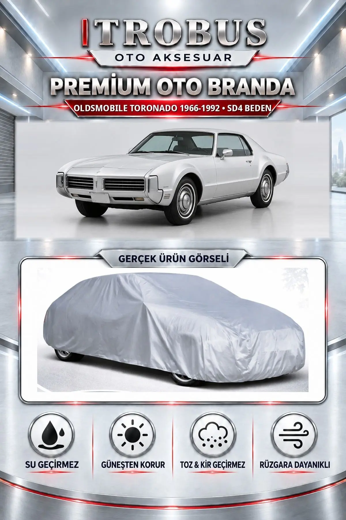 Oldsmobile Toronado 1966-1992 Uyumlu Premium Oto Branda – SD4 Beden