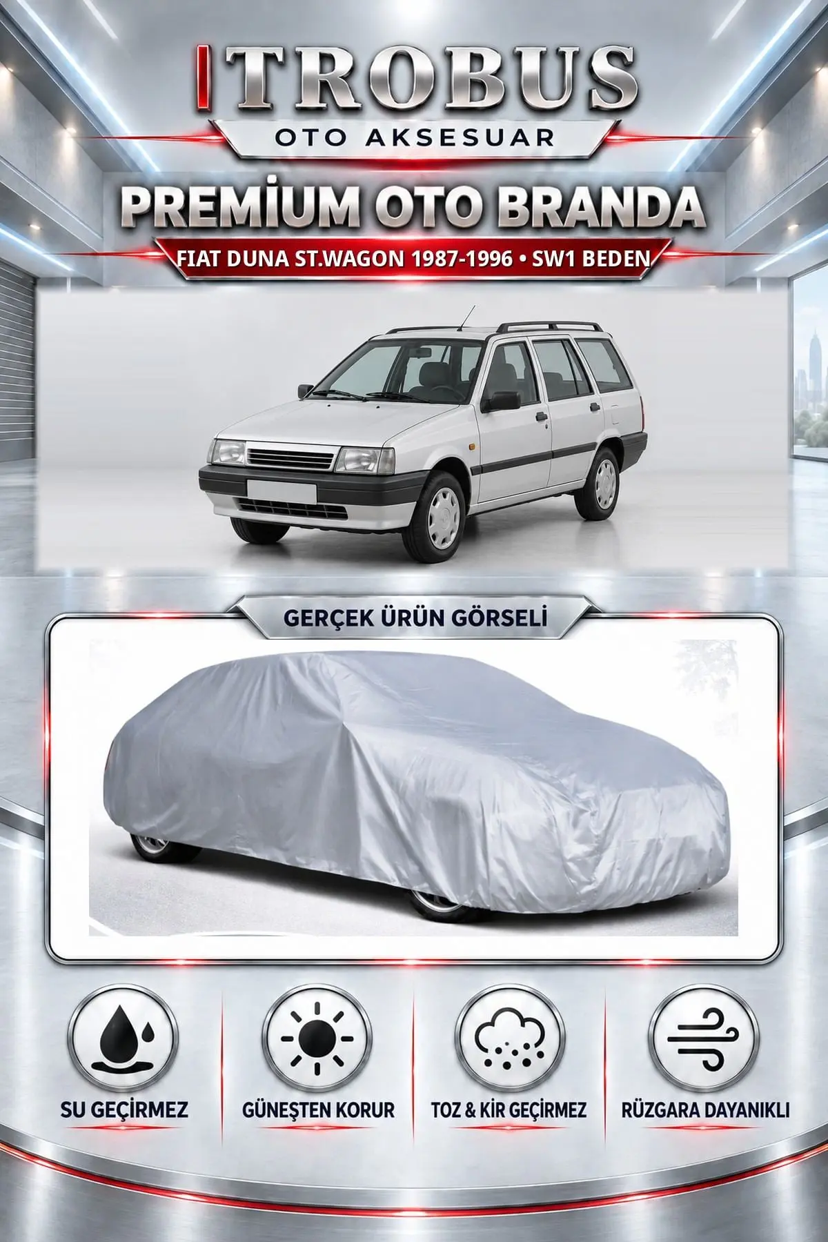 Fiat Duna St.wagon 1987-1996 Uyumlu Premium Oto Branda – SW1 Beden