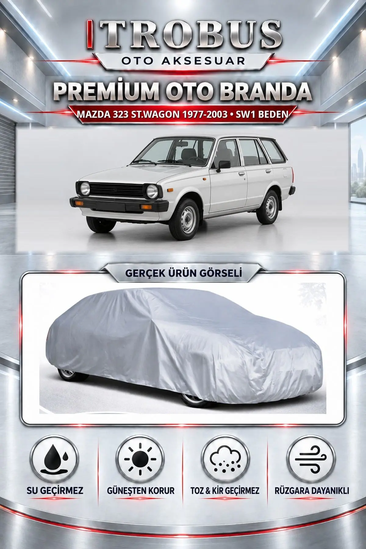Mazda 323 St.wagon 1977-2003 Uyumlu Premium Oto Branda – SW1 Beden