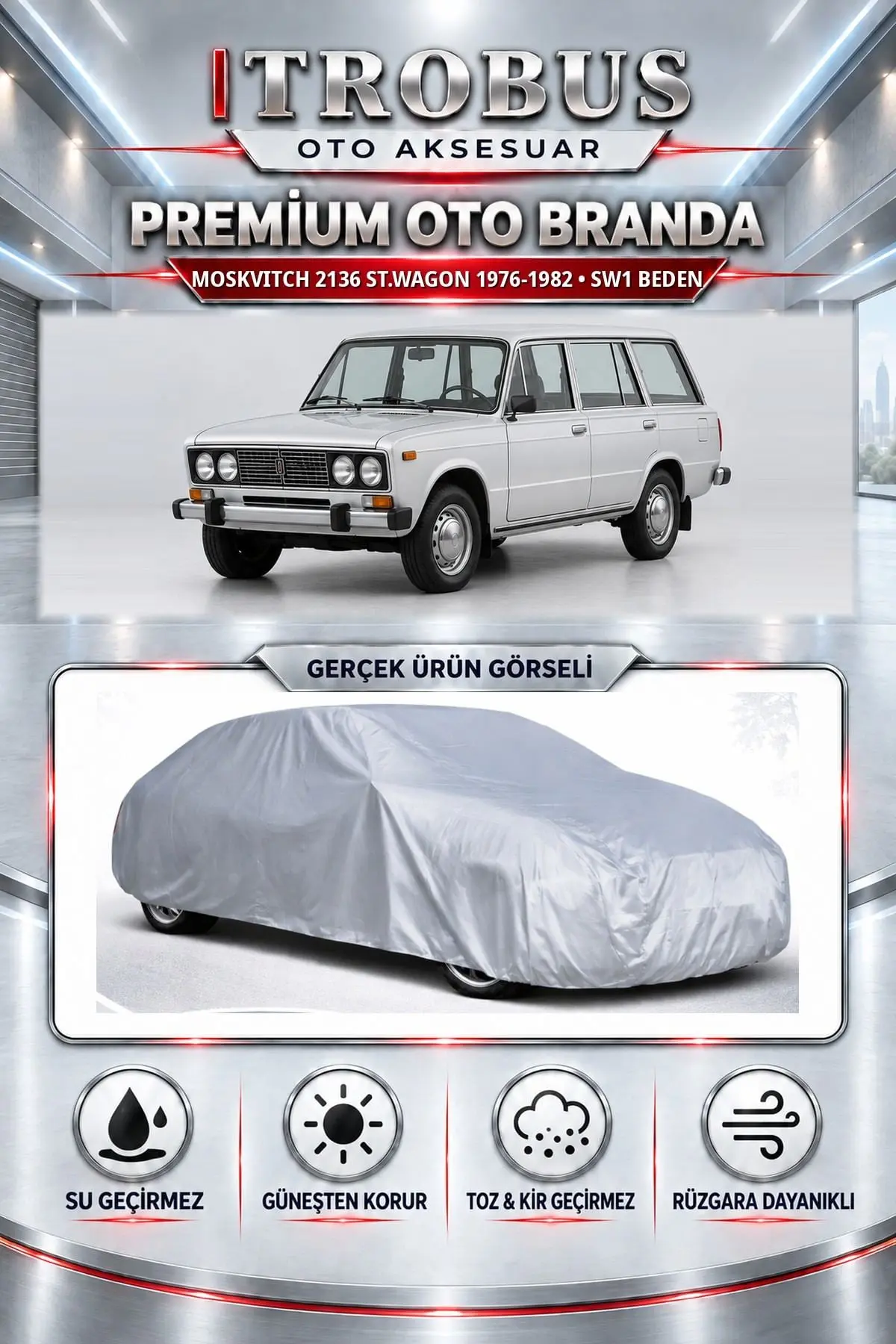 Moskvitch 2136 St.wagon 1976-1982 Uyumlu Premium Oto Branda – SW1 Beden