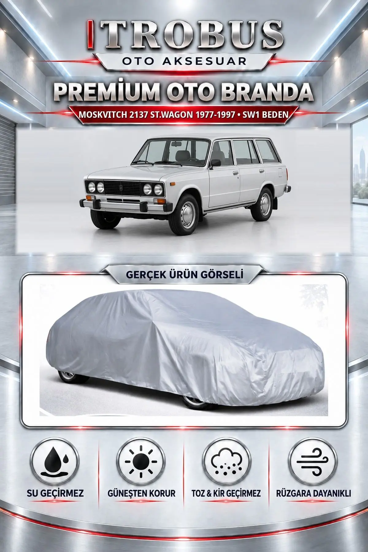 Moskvitch 2137 St.wagon 1977-1997 Uyumlu Premium Oto Branda – SW1 Beden