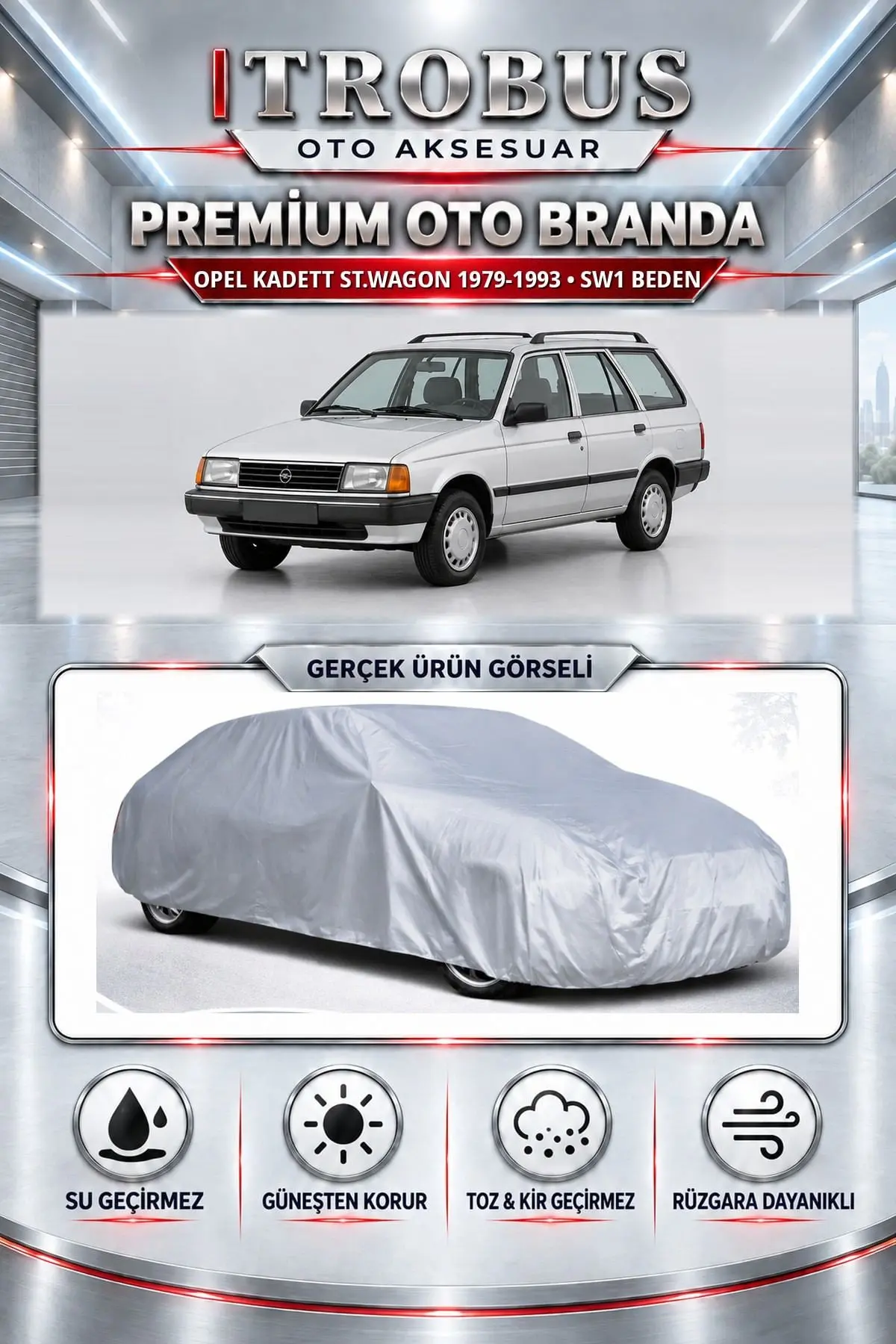 Opel Kadett St.wagon 1979-1993 Uyumlu Premium Oto Branda – SW1 Beden