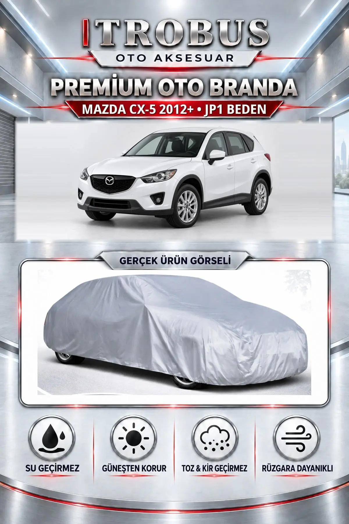 Mazda CX-5 2012 ve Sonrası Uyumlu Premium Oto Branda – JP1 Beden
