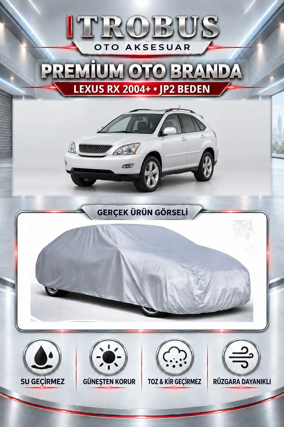 Lexus RX 2004 ve Sonrası Uyumlu Premium Oto Branda – JP2 Beden