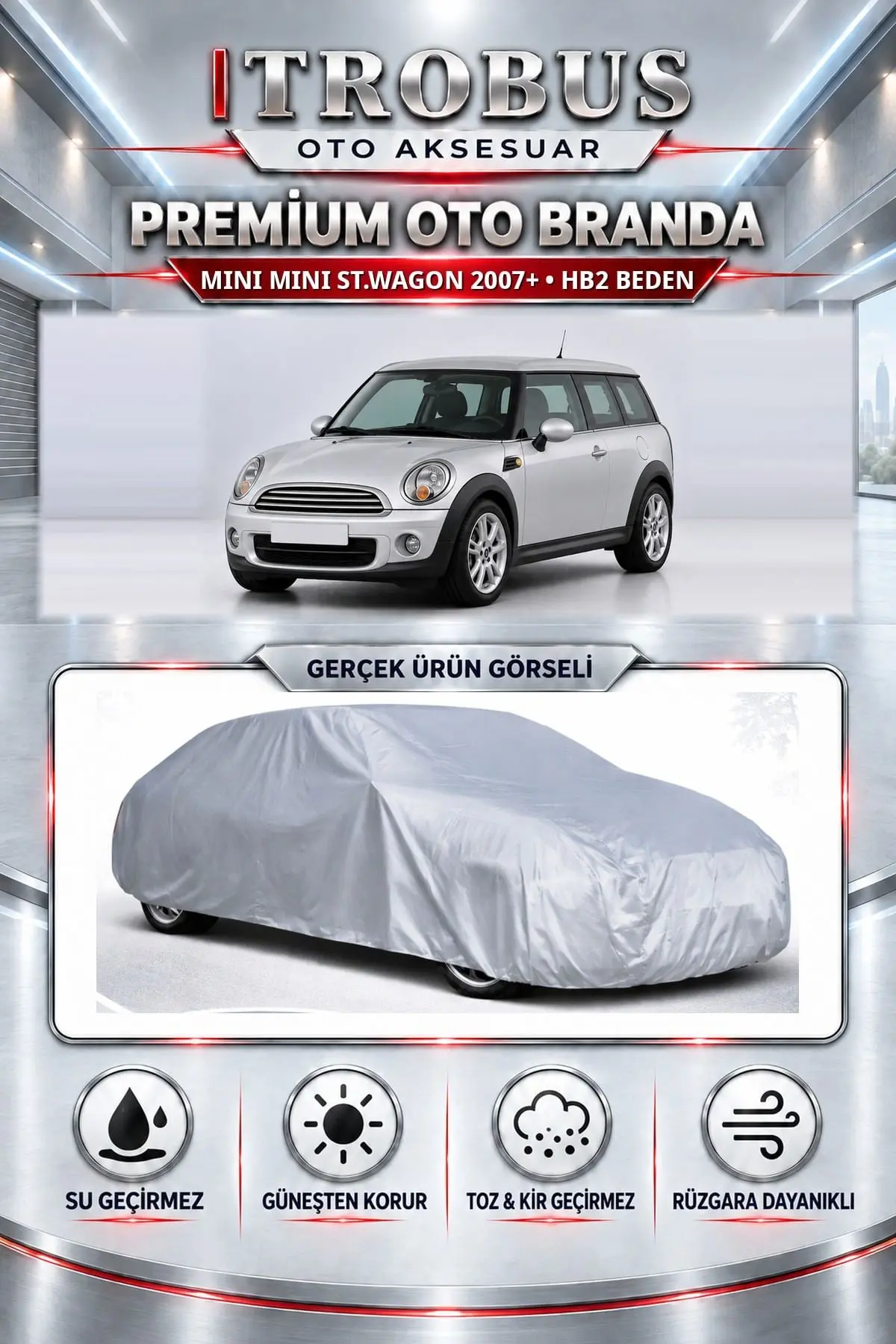 Mini Mini St.wagon 2007 ve Sonrası Uyumlu Premium Oto Branda – HB2 Beden
