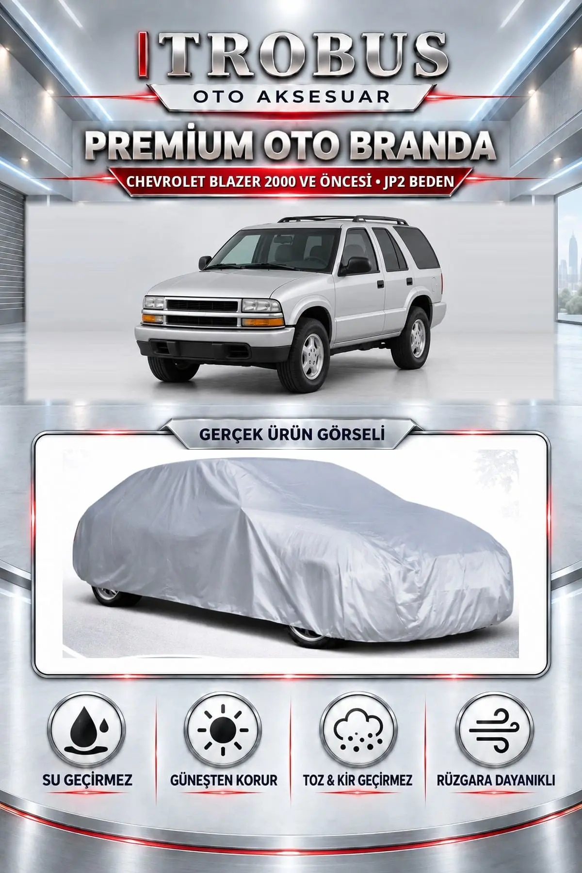 Chevrolet Blazer 2000 ve Öncesi Uyumlu Premium Oto Branda – JP2 Beden