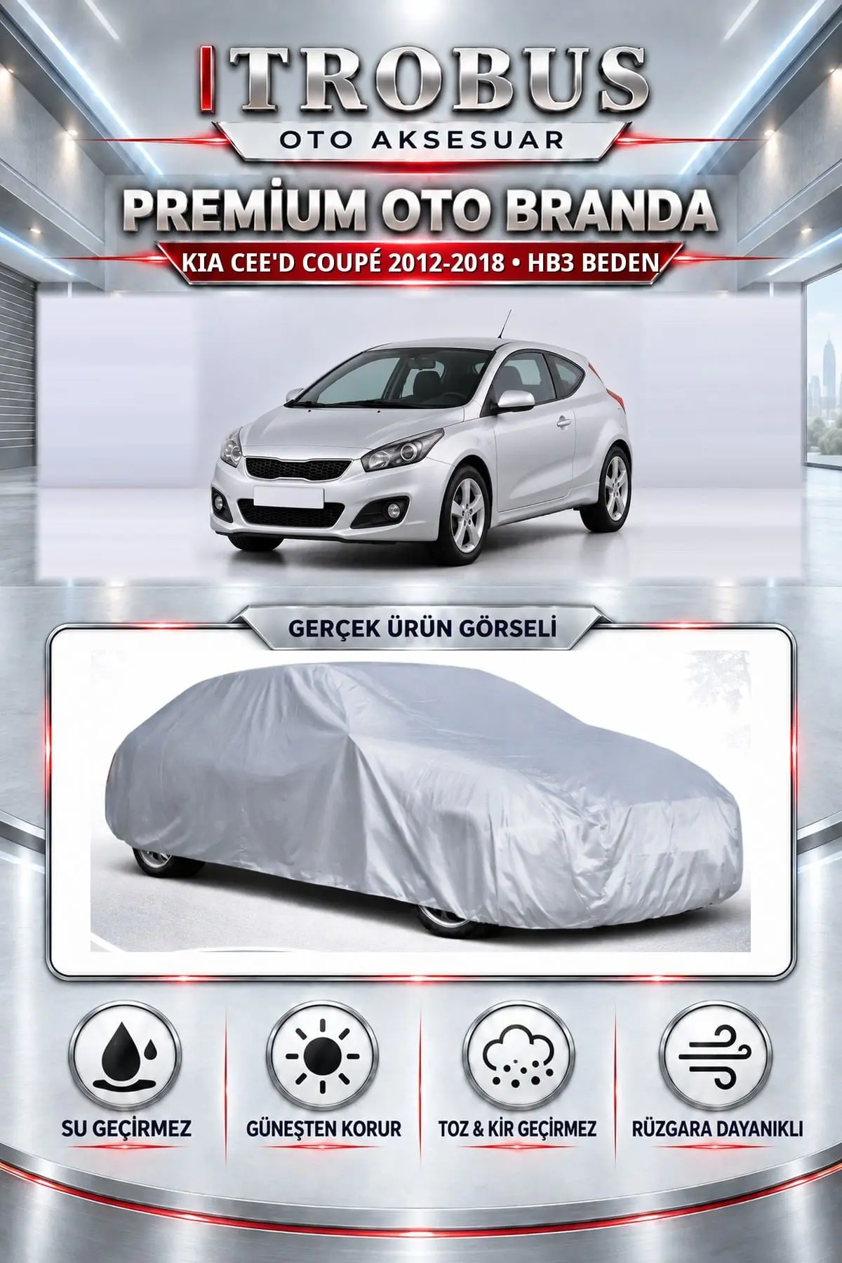 KIA Cee'd Coupé 2012-2018 Uyumlu Premium Oto Branda – HB3 Beden