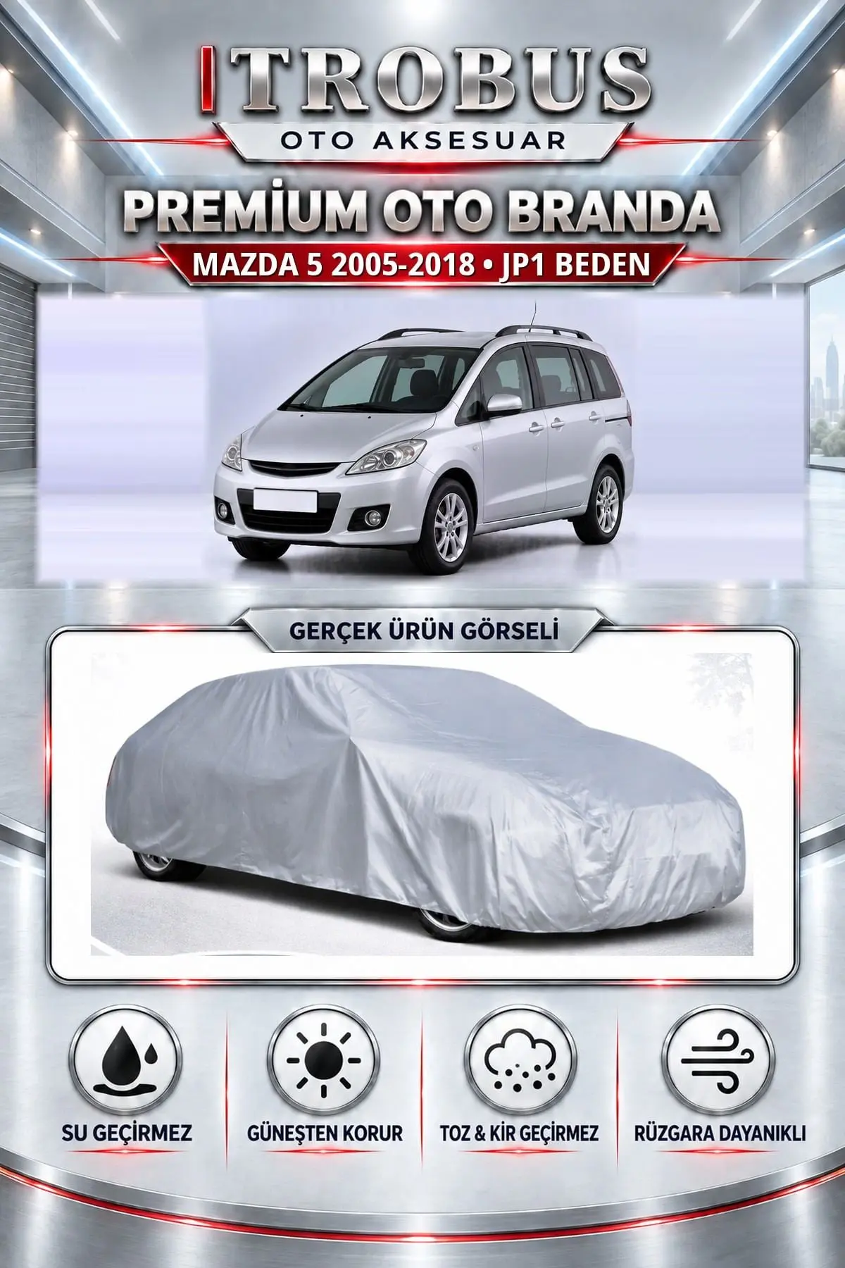 Mazda 5 2005-2018 Uyumlu Premium Oto Branda – JP1 Beden