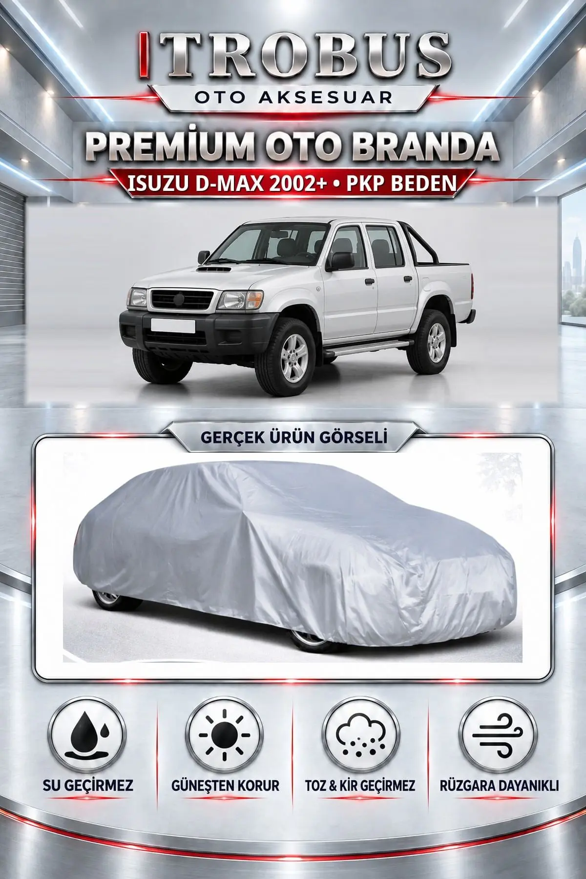 Isuzu D-max 2002 ve Sonrası Uyumlu Premium Oto Branda – PKP Beden