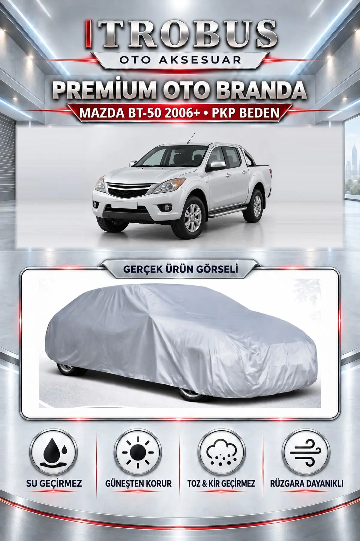 Mazda BT-50 2006 ve Sonrası Uyumlu Premium Oto Branda – PKP Beden