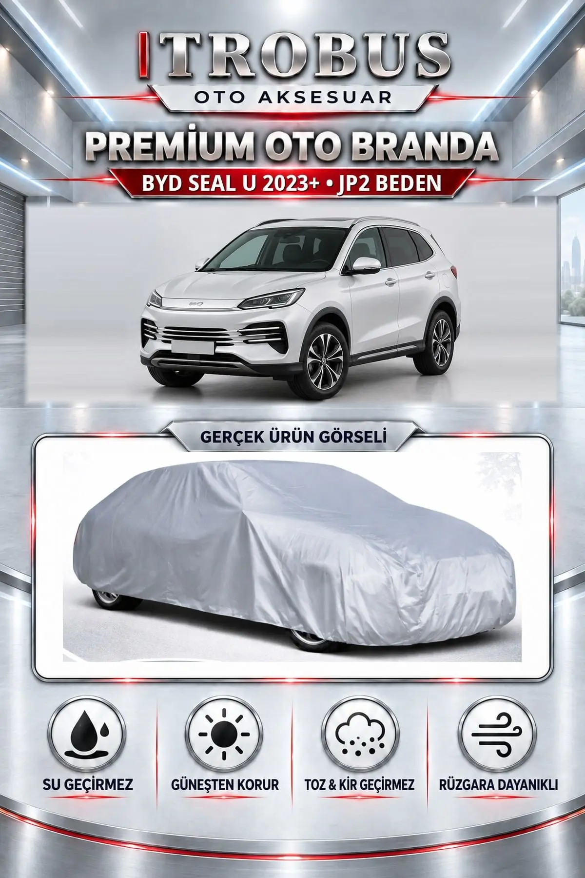 BYD Seal U 2023 ve Sonrası Uyumlu Premium Oto Branda – JP2 Beden