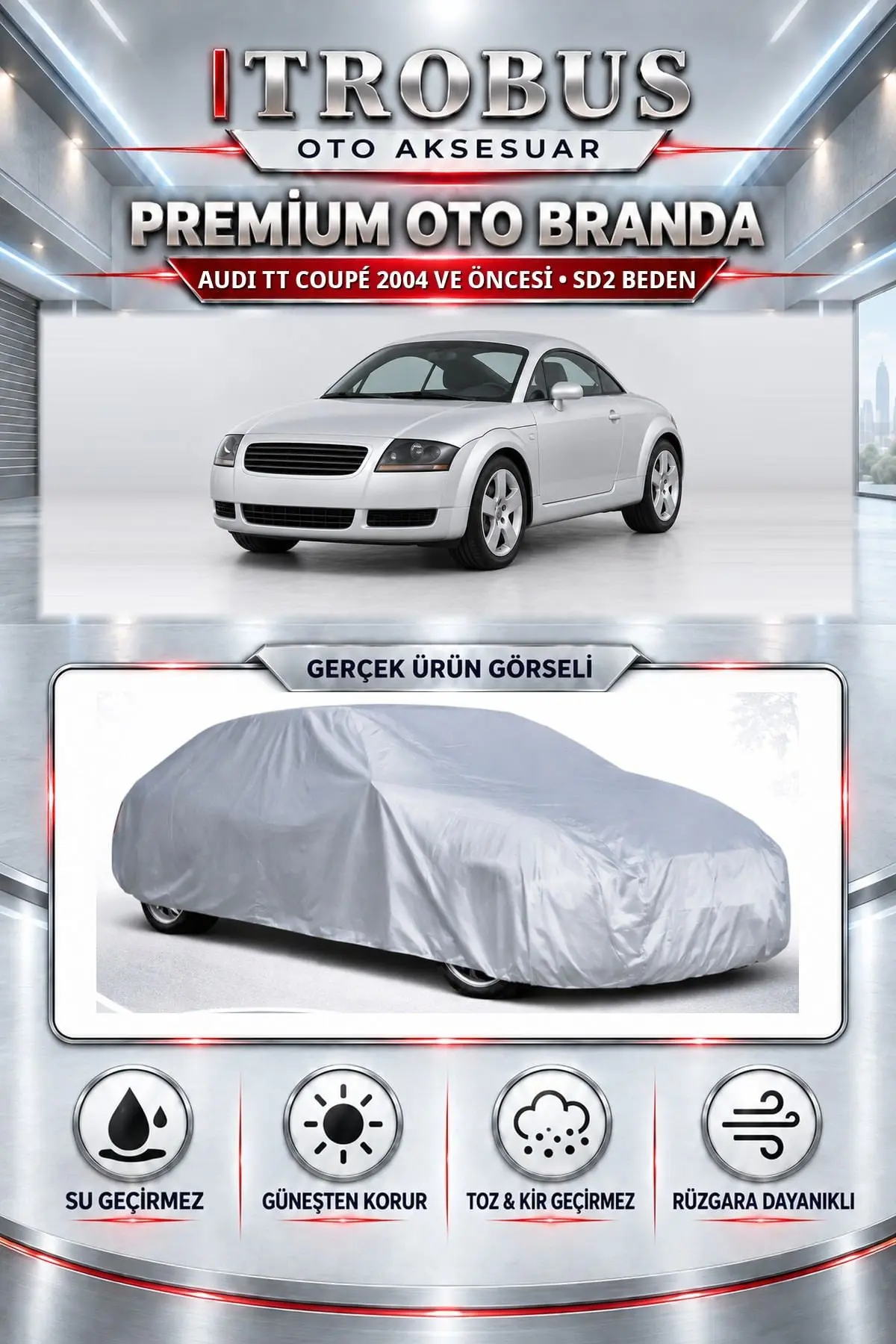 Audi TT Coupé 2004 ve Öncesi Uyumlu Premium Oto Branda – SD2 Beden