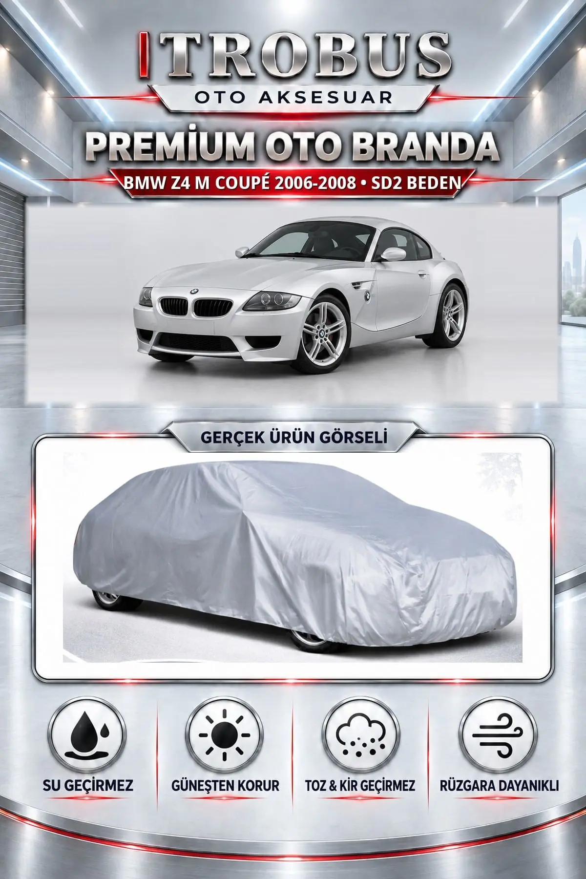 BMW Z4 M Coupé 2006-2008 Uyumlu Premium Oto Branda – SD2 Beden