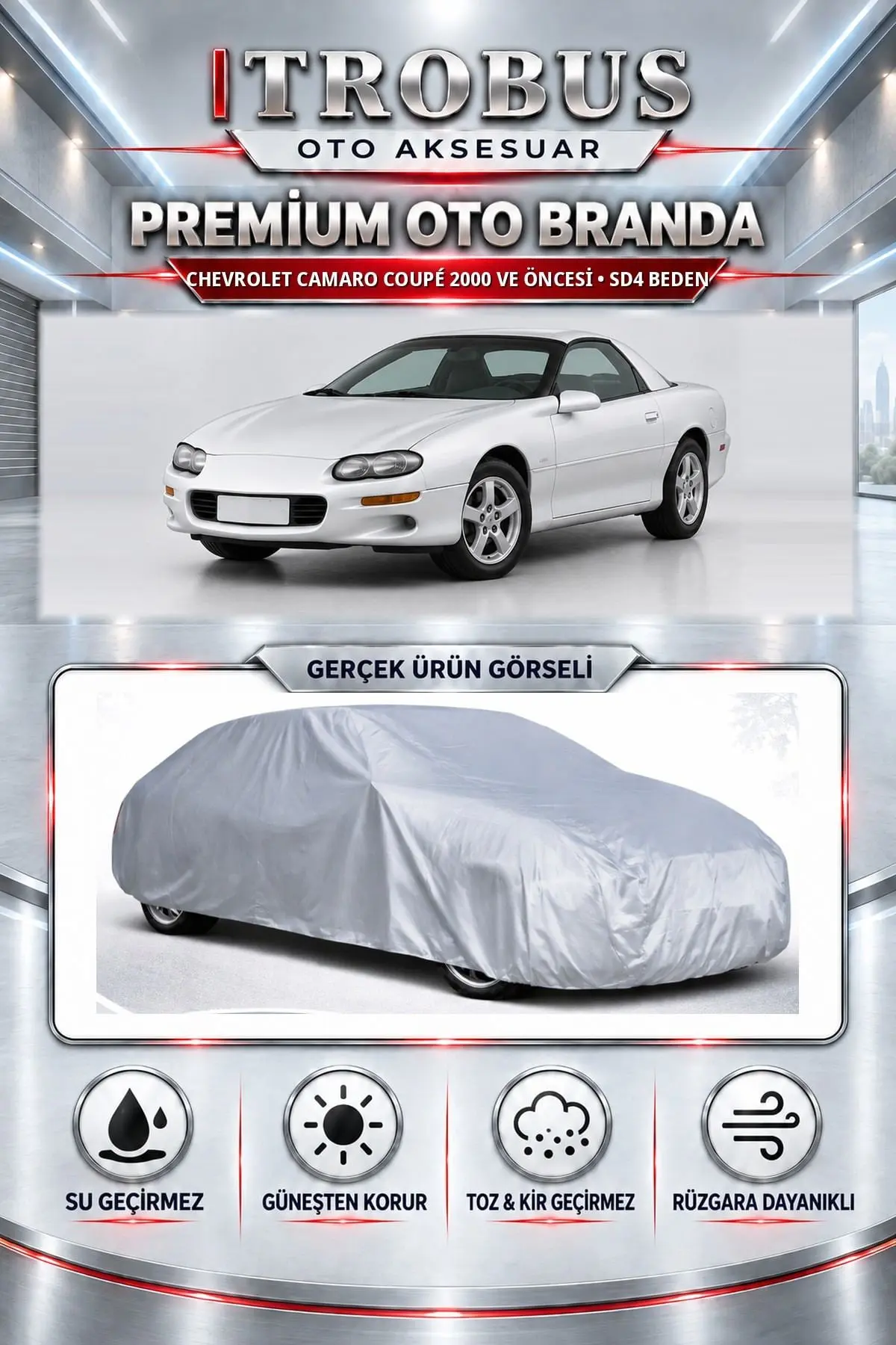 Chevrolet Camaro Coupé 2000 ve Öncesi Uyumlu Premium Oto Branda – SD4 Beden