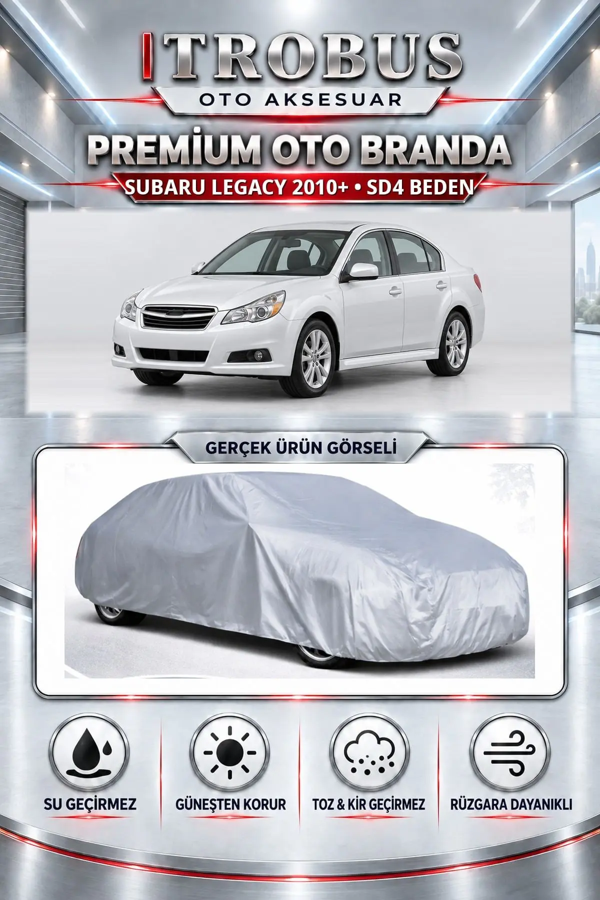 Subaru Legacy 2010 ve Sonrası Uyumlu Premium Oto Branda – SD4 Beden