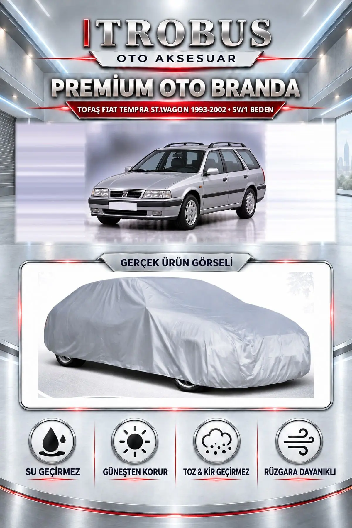 Tofaş Fiat Tempra St.wagon 1993-2002 Uyumlu Premium Oto Branda – SW1 Beden