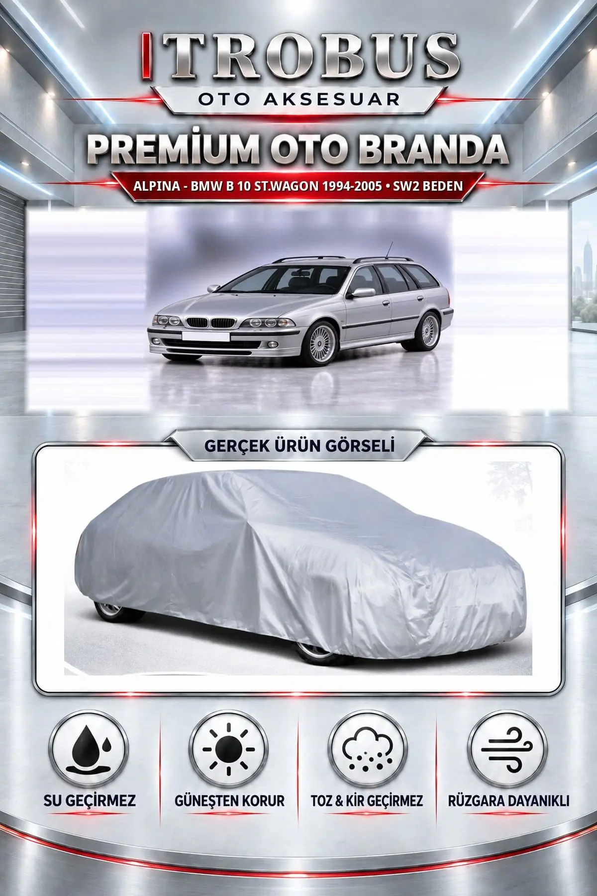 Alpi̇na - BMW B 10 St.wagon 1994-2005 Uyumlu Premium Oto Branda – SW2 Beden