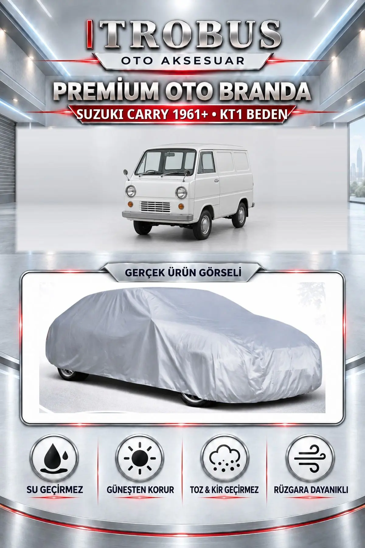 Suzuki Carry 1961 ve Sonrası Uyumlu Premium Oto Branda – KT1 Beden
