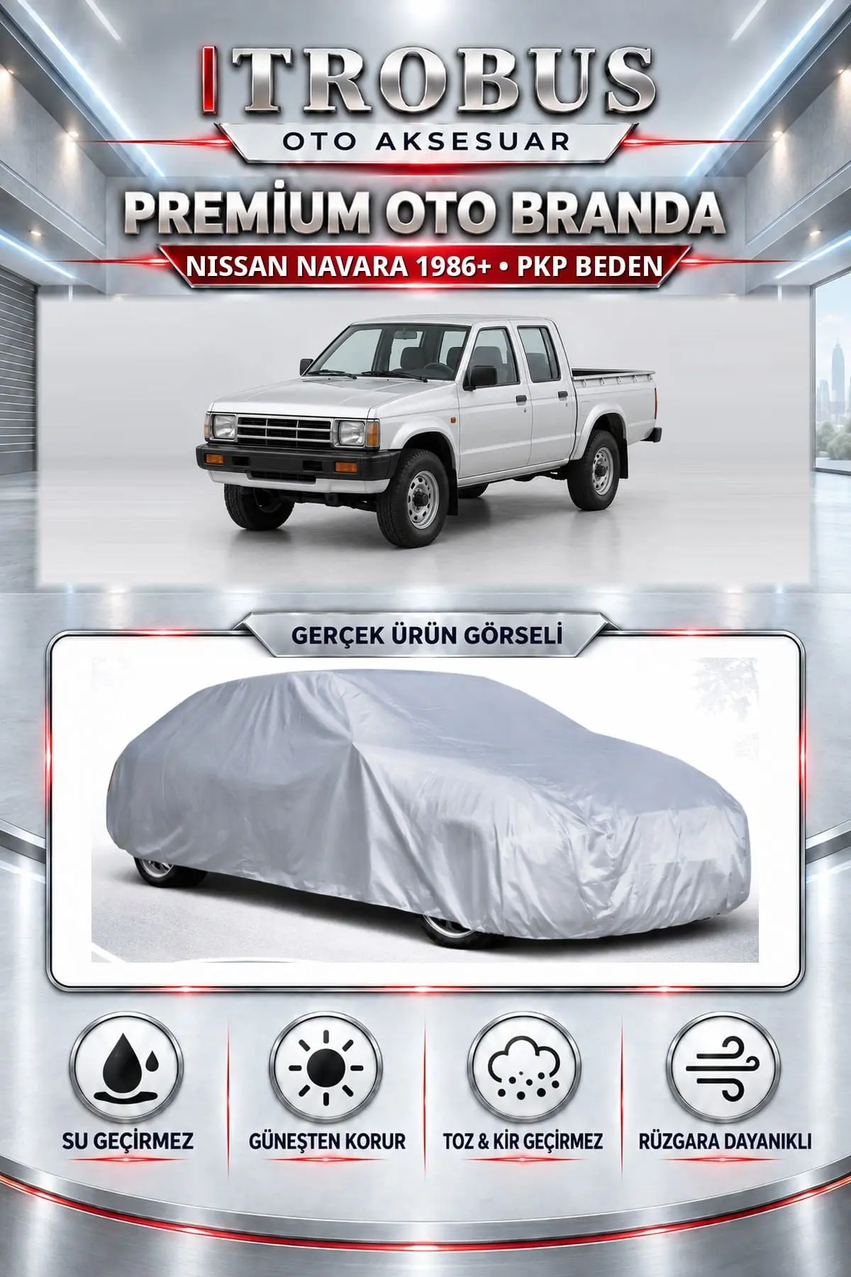 Nissan Navara 1986 ve Sonrası Uyumlu Premium Oto Branda – PKP Beden
