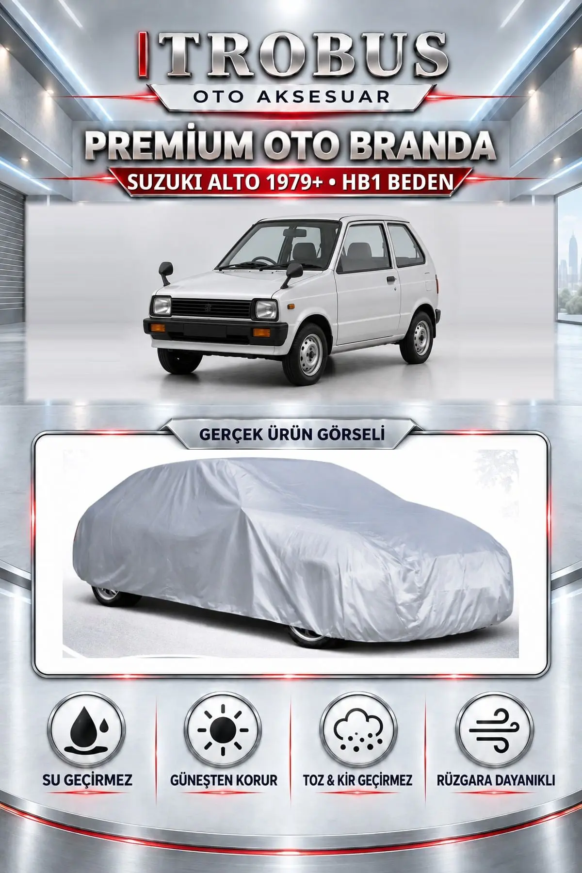 Suzuki Alto 1979 ve Sonrası Uyumlu Premium Oto Branda – HB1 Beden