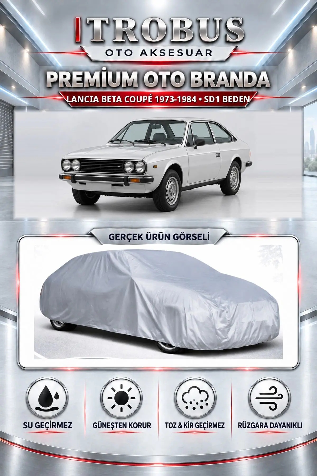 Lancia Beta Coupé 1973-1984 Uyumlu Premium Oto Branda – SD1 Beden