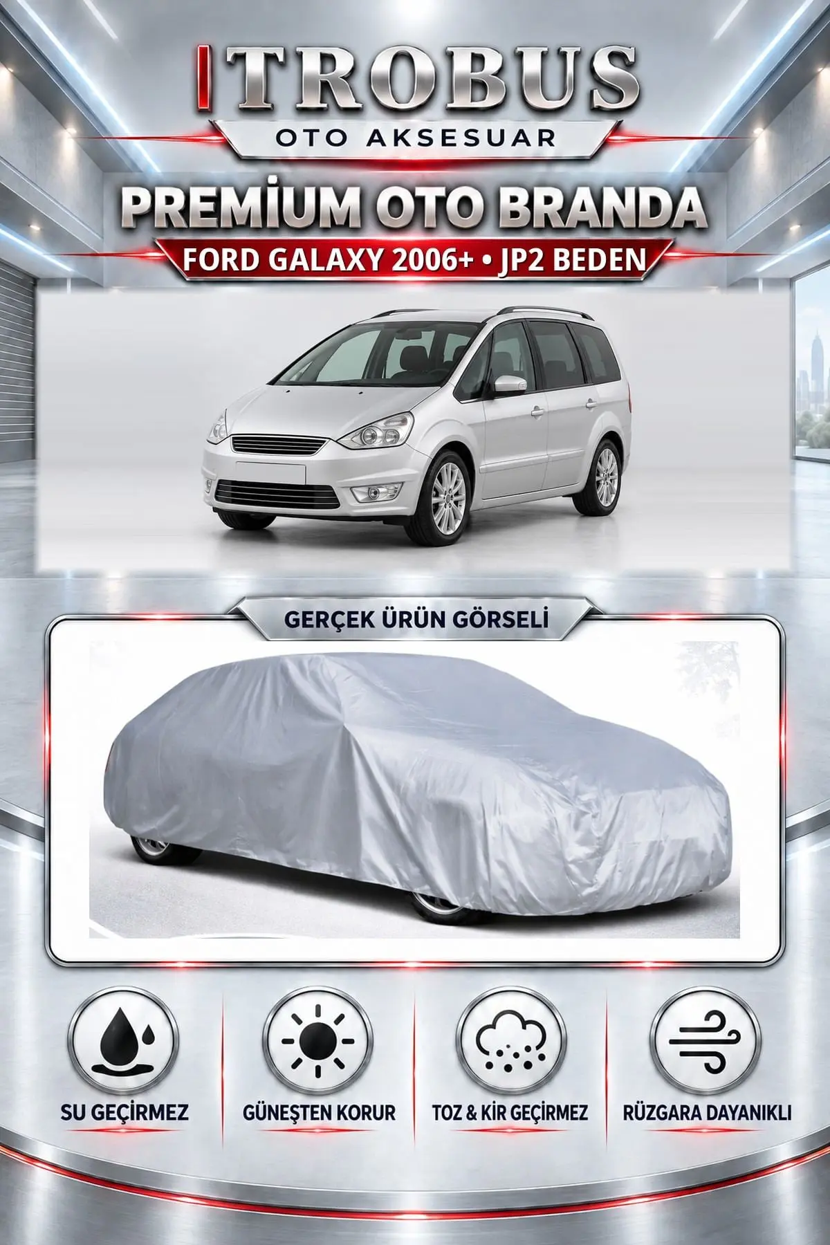 Ford Galaxy 2006 ve Sonrası Uyumlu Premium Oto Branda – JP2 Beden