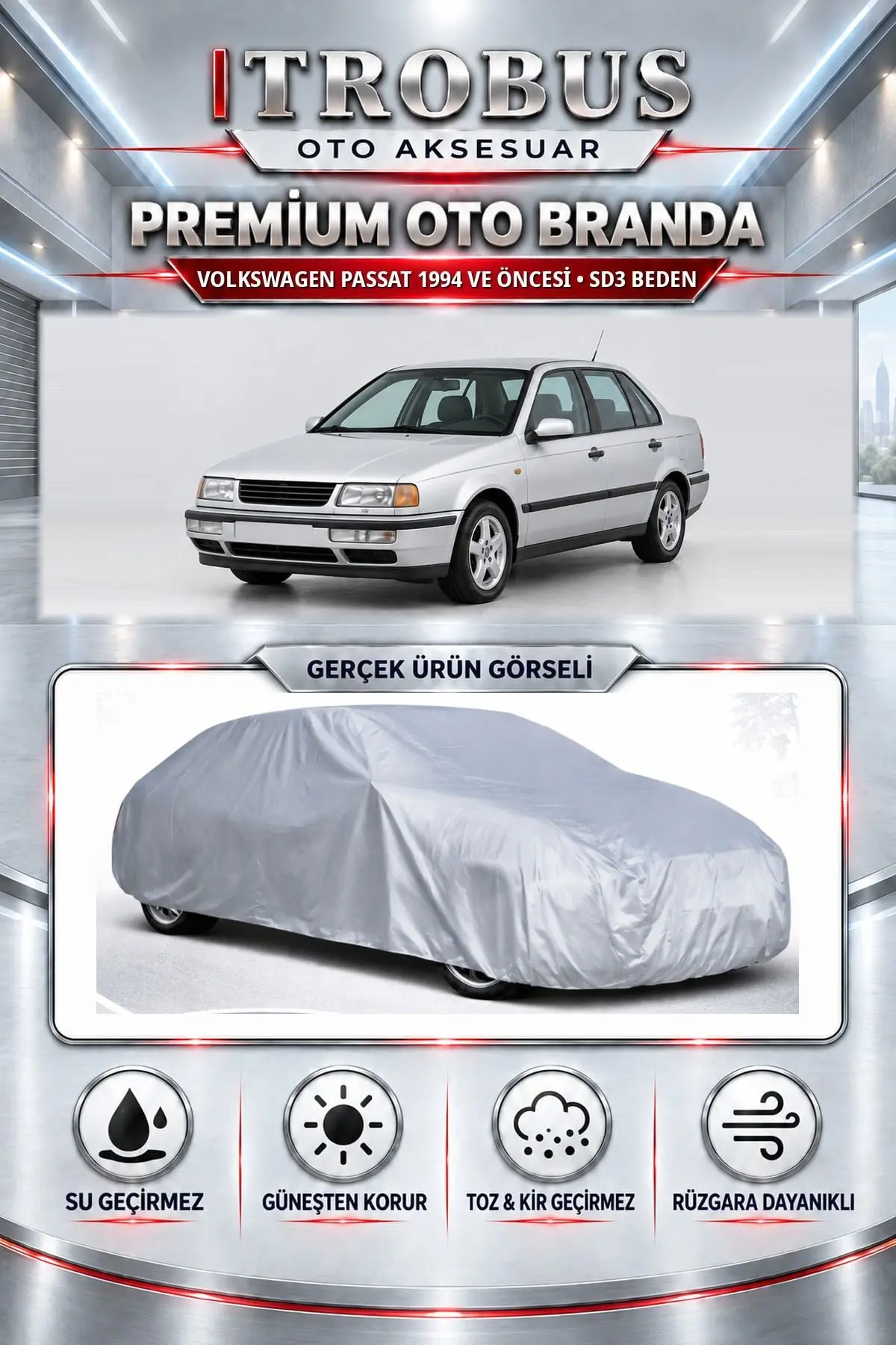 Volkswagen Passat 1994 ve Öncesi Uyumlu Premium Oto Branda – SD3 Beden