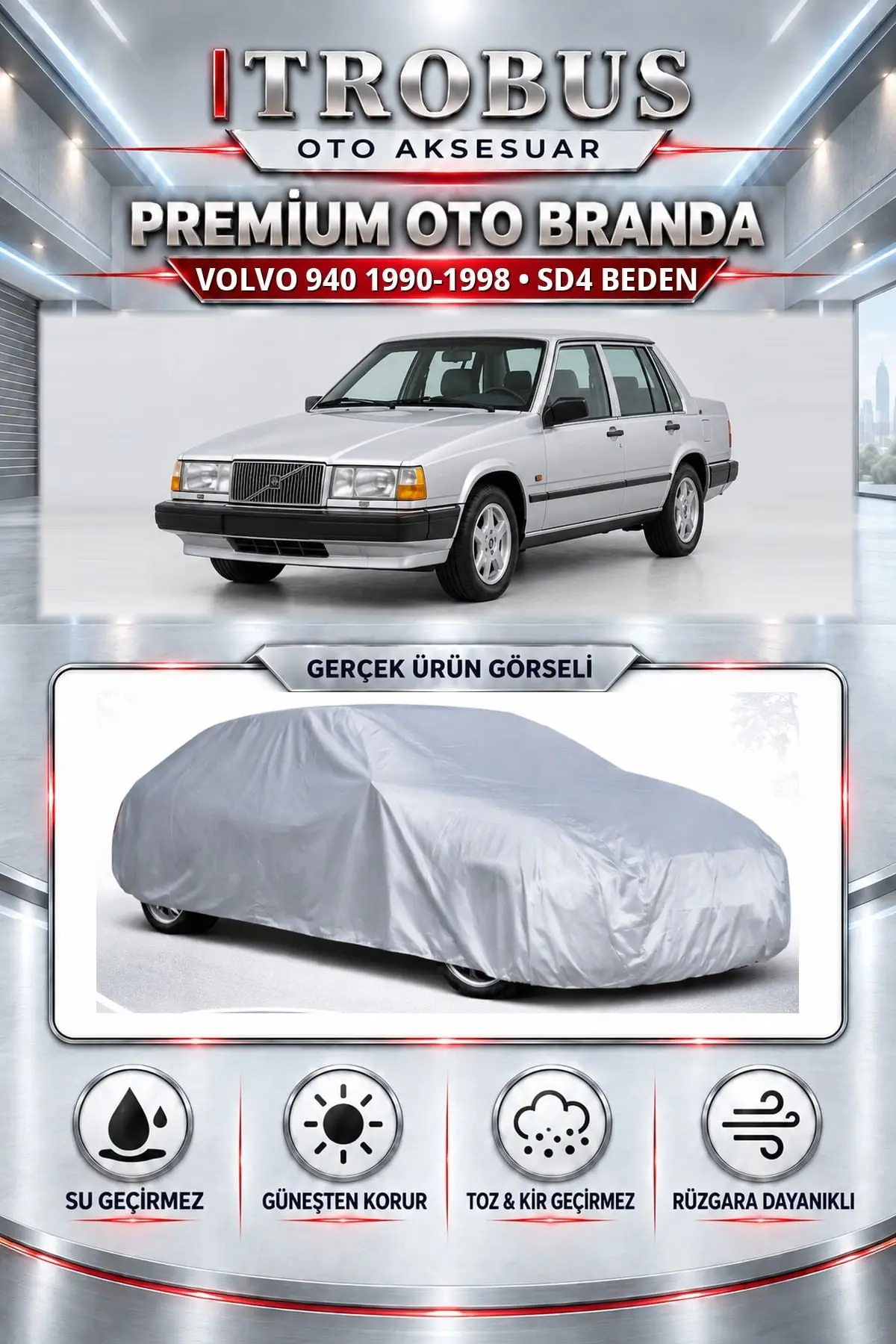 Volvo 940 1990-1998 Uyumlu Premium Oto Branda – SD4 Beden