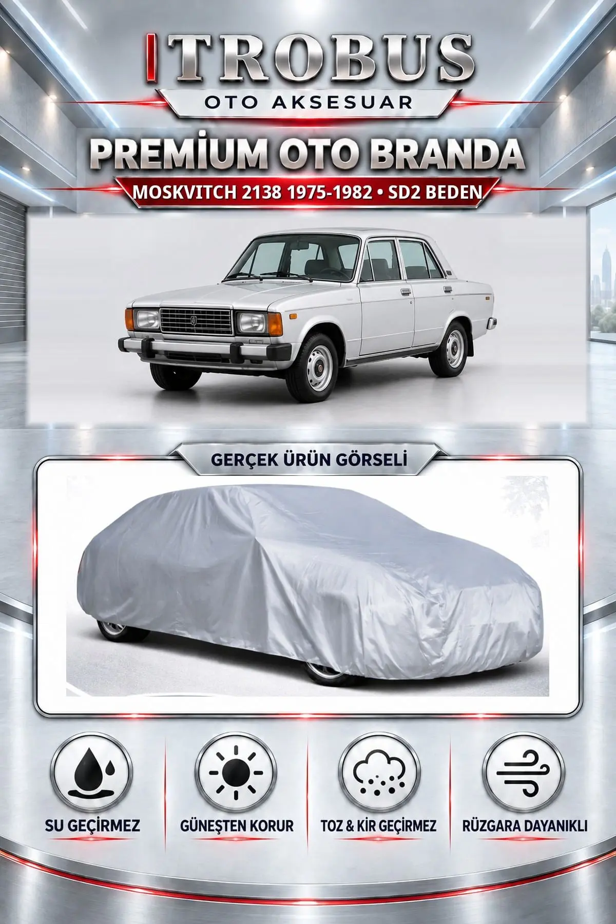 Moskvitch 2138 1975-1982 Uyumlu Premium Oto Branda – SD2 Beden