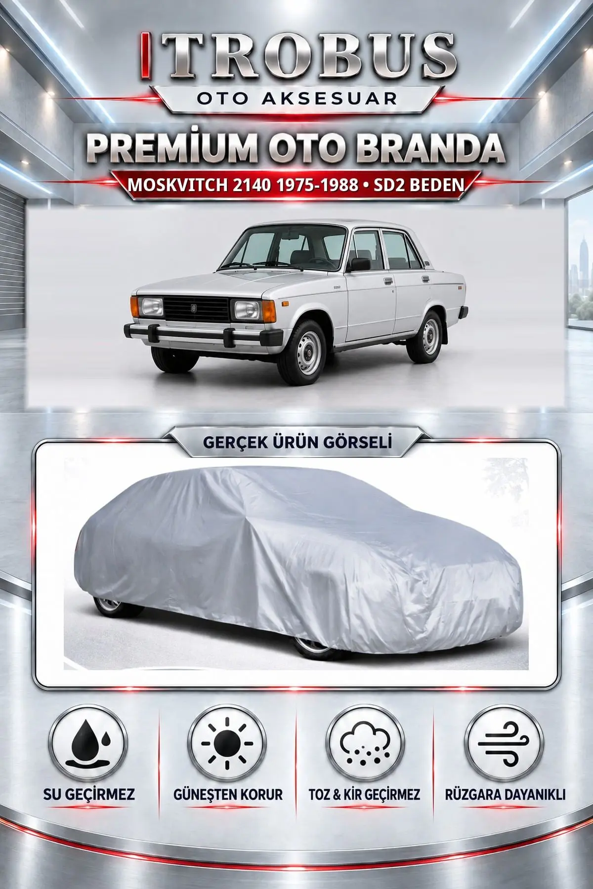 Moskvitch 2140 1975-1988 Uyumlu Premium Oto Branda – SD2 Beden