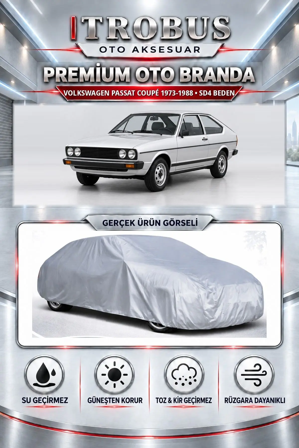 Volkswagen Passat Coupé 1973-1988 Uyumlu Premium Oto Branda – SD4 Beden